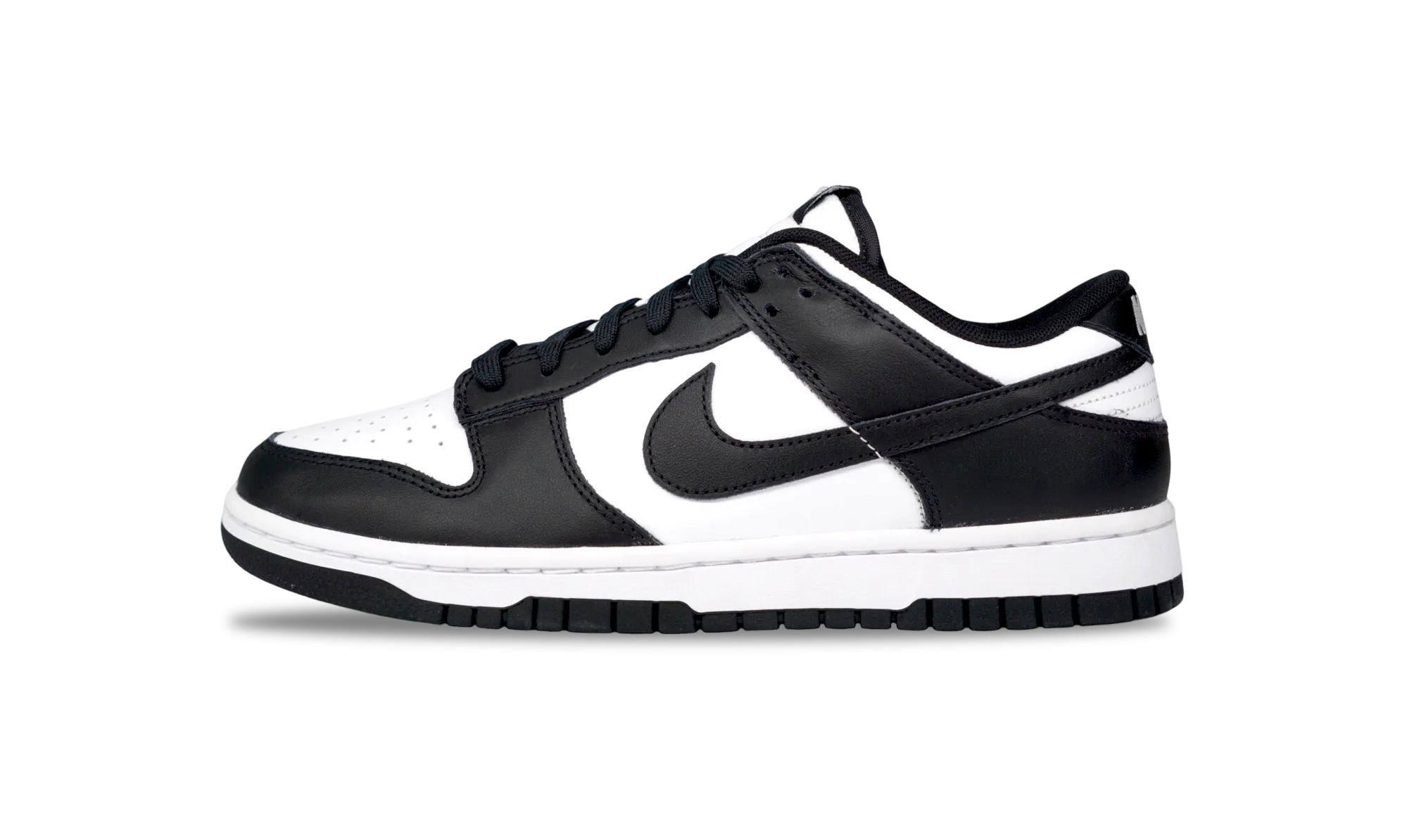 nike Dunk Low Black White Panda 2021 (CW1590-100) Grade School Size 3.5Y-7Y Flat Finish Cloud Fit