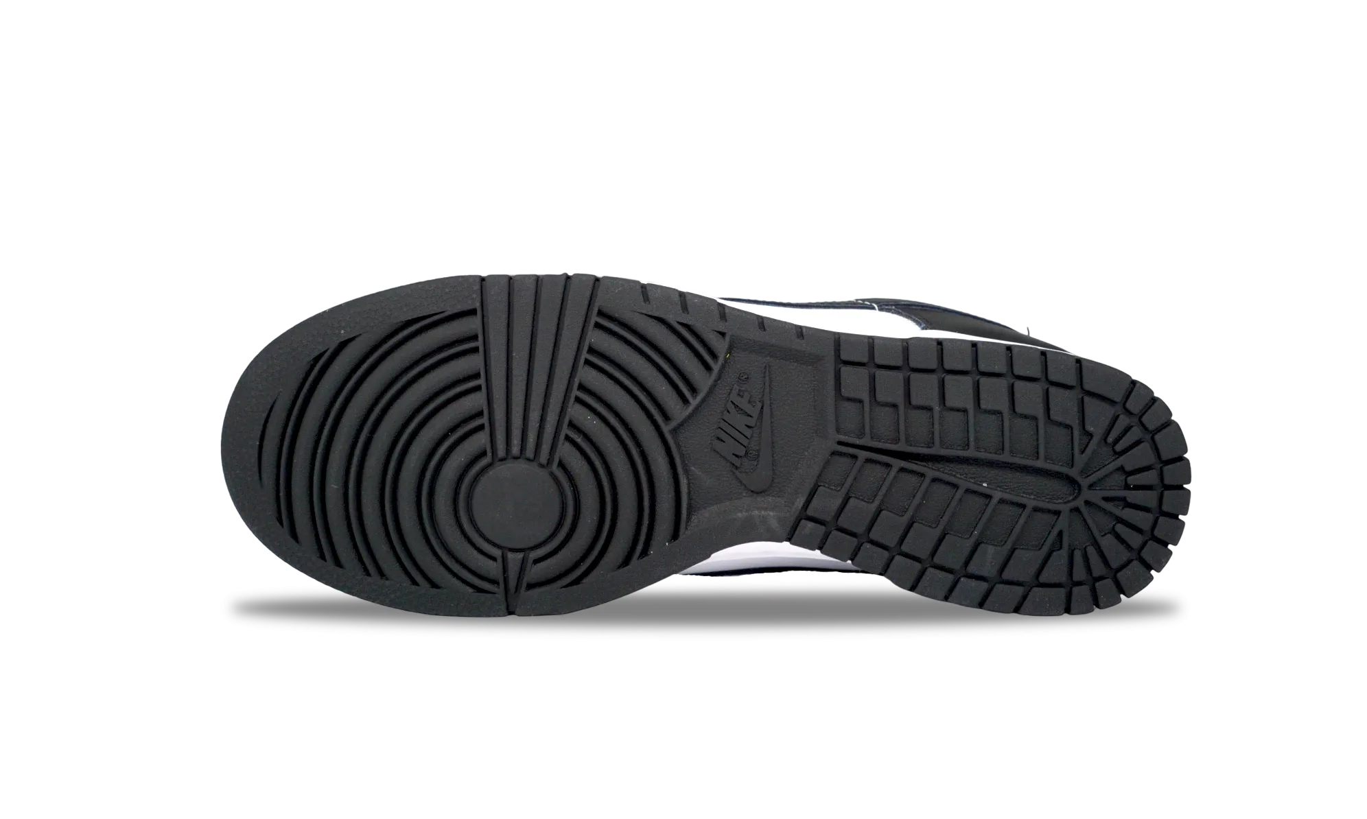 Elastic laces nike Dunk Low Black White Panda 2021 (CW1590-100) Grade School Size 3.5Y-7Y