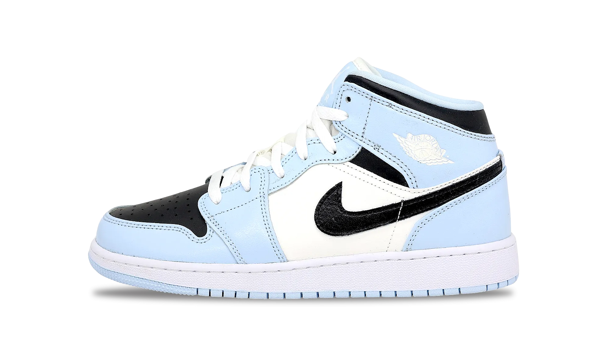 nike Jordan 1 Mid Ice Blue 2022 GS (555112-401) Grade School Size 3Y-7Y Harbor Walk