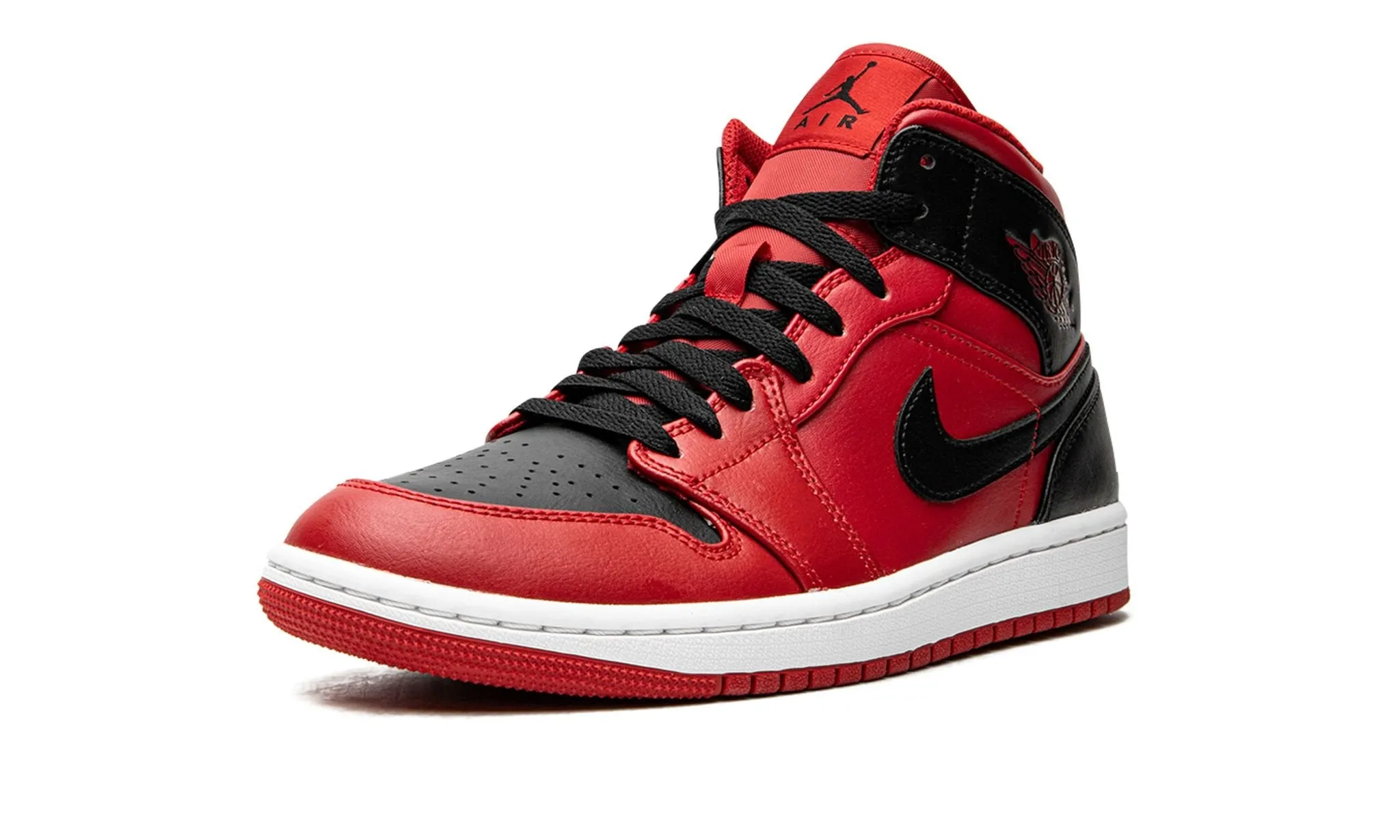 Air Jordan 1 Mid Reverse Bred Studded Trim