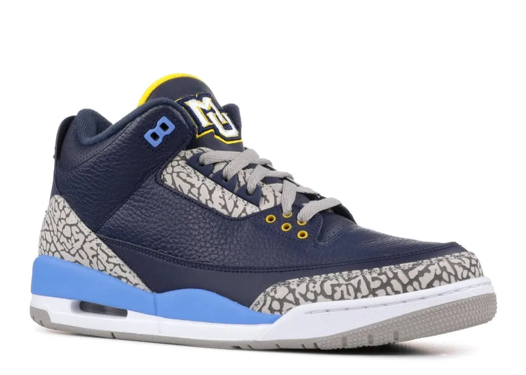 Planet Hike Low Impact Air Jordan 3 Retro 'Marquette' PE