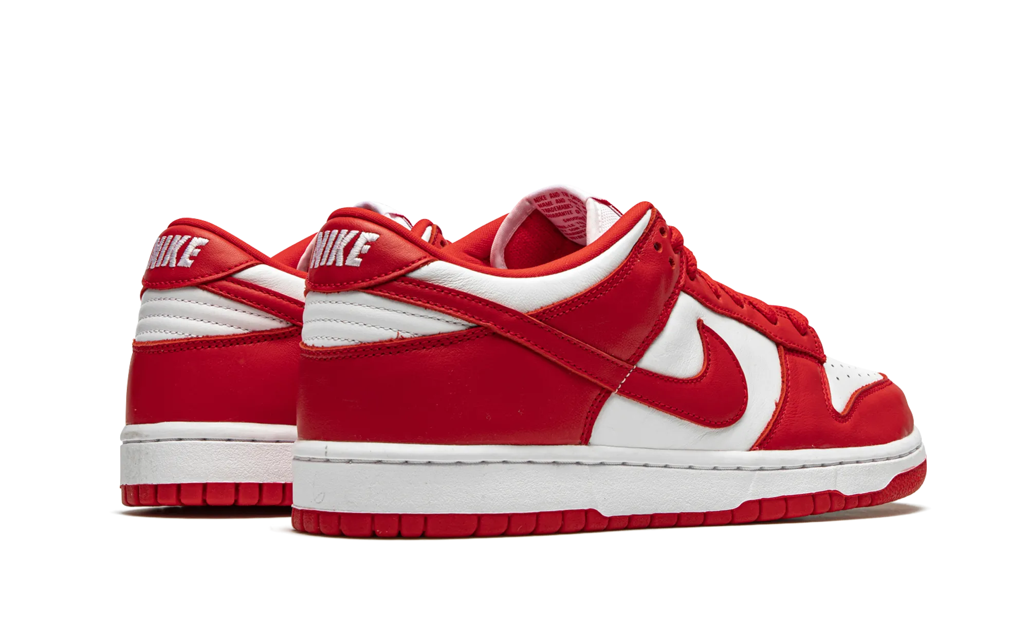 Nike Dunk Low "University Red / St John's" Link Walk shape fit