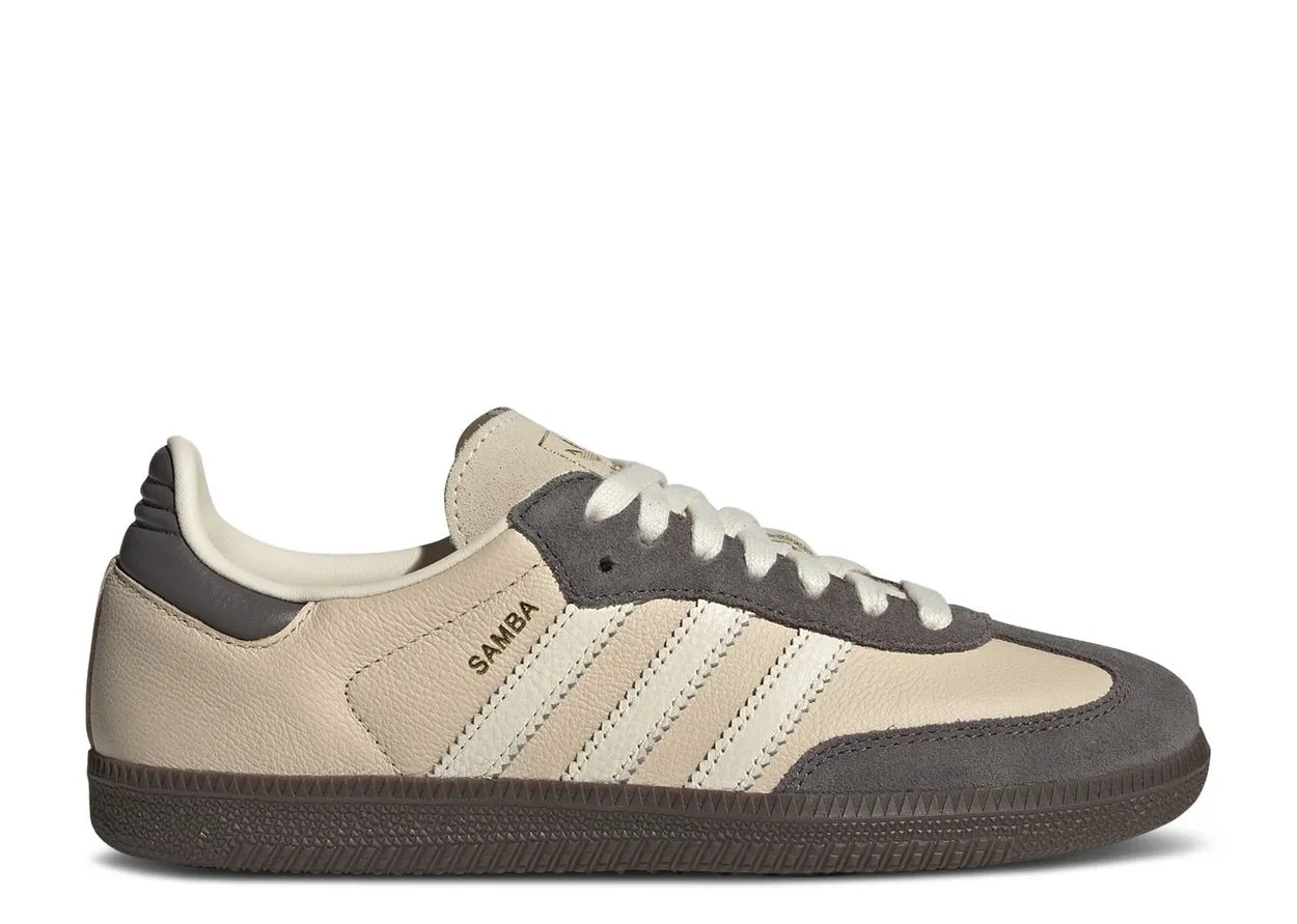 Flower Path Adidas Samba OG Crystal Sand Charcoal