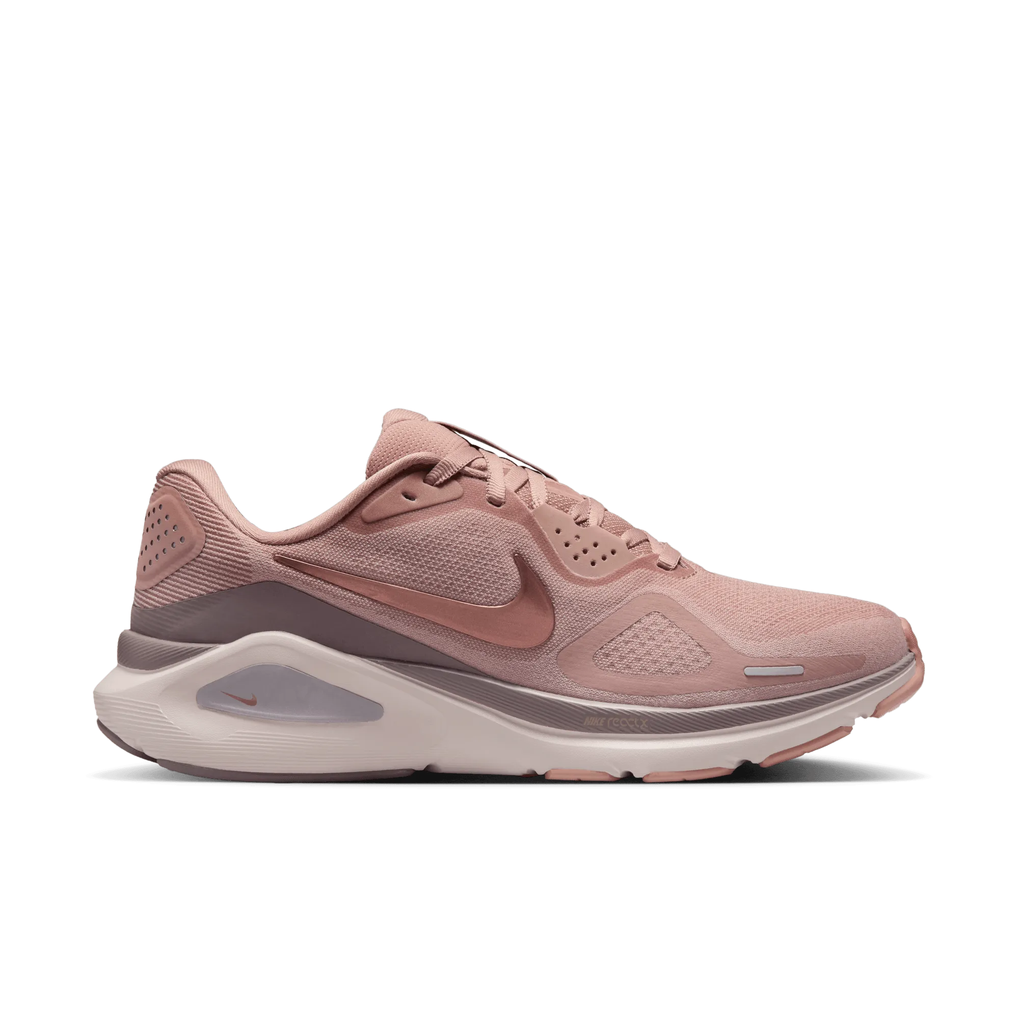 WOMEN'S STRUCTURE 26 - B - PARTICLE PINK/METALLIC ROSE GOLD running on track Functional Design