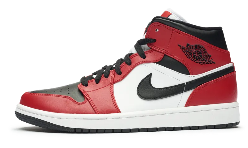 Grab And Go Nike Jordan 1 Mid Chicago Black Toe 2020 (554724-069) Men's Size 7-12