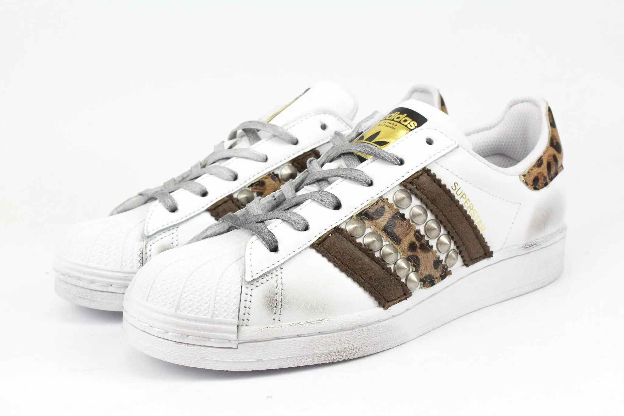 Adidas Superstar Pelle Maculata & Borchie High-Performance Fit Canvas