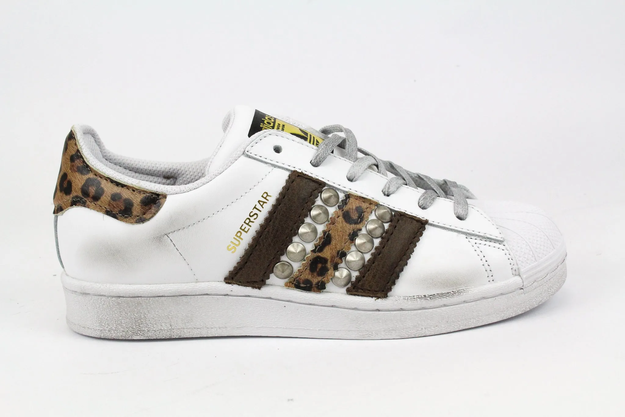 Heavy Use Winter Fit Adidas Superstar Pelle Maculata & Borchie
