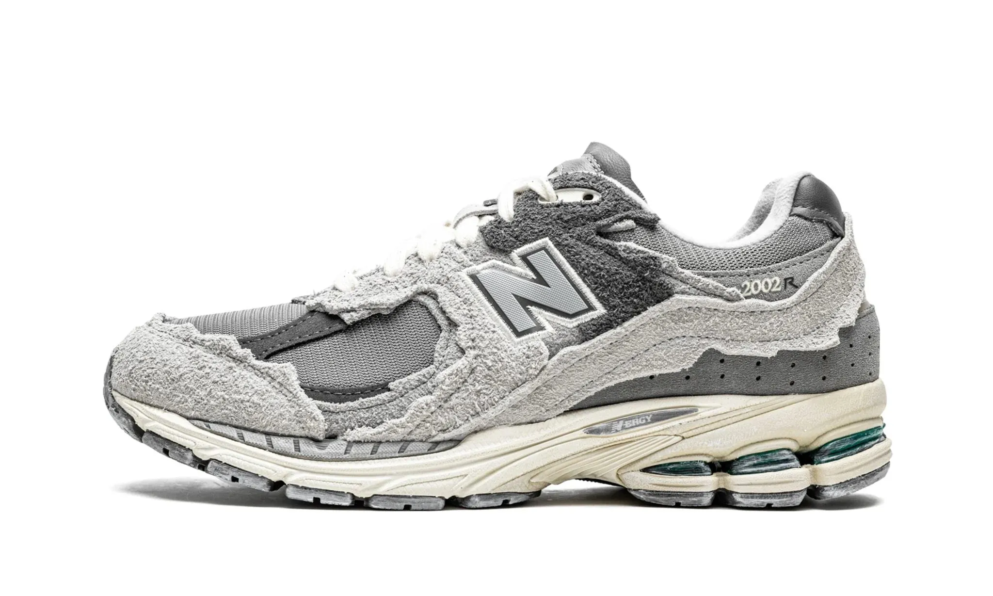 Bright Neon New Balance 2002R "Protection Pack - Rain Cloud"