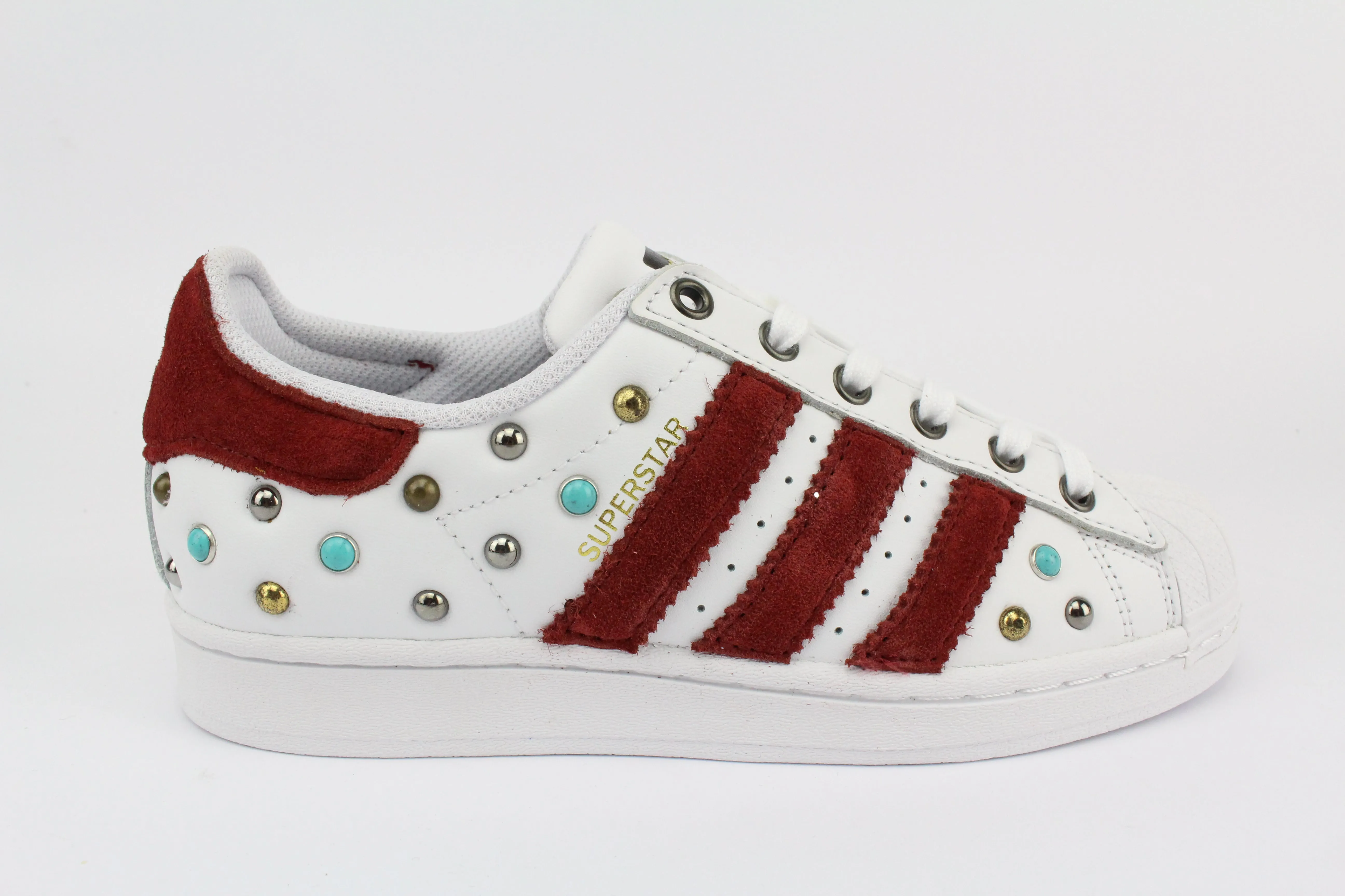 Versatile use Easy Run Adidas Superstar Camoscio & mix Borchie