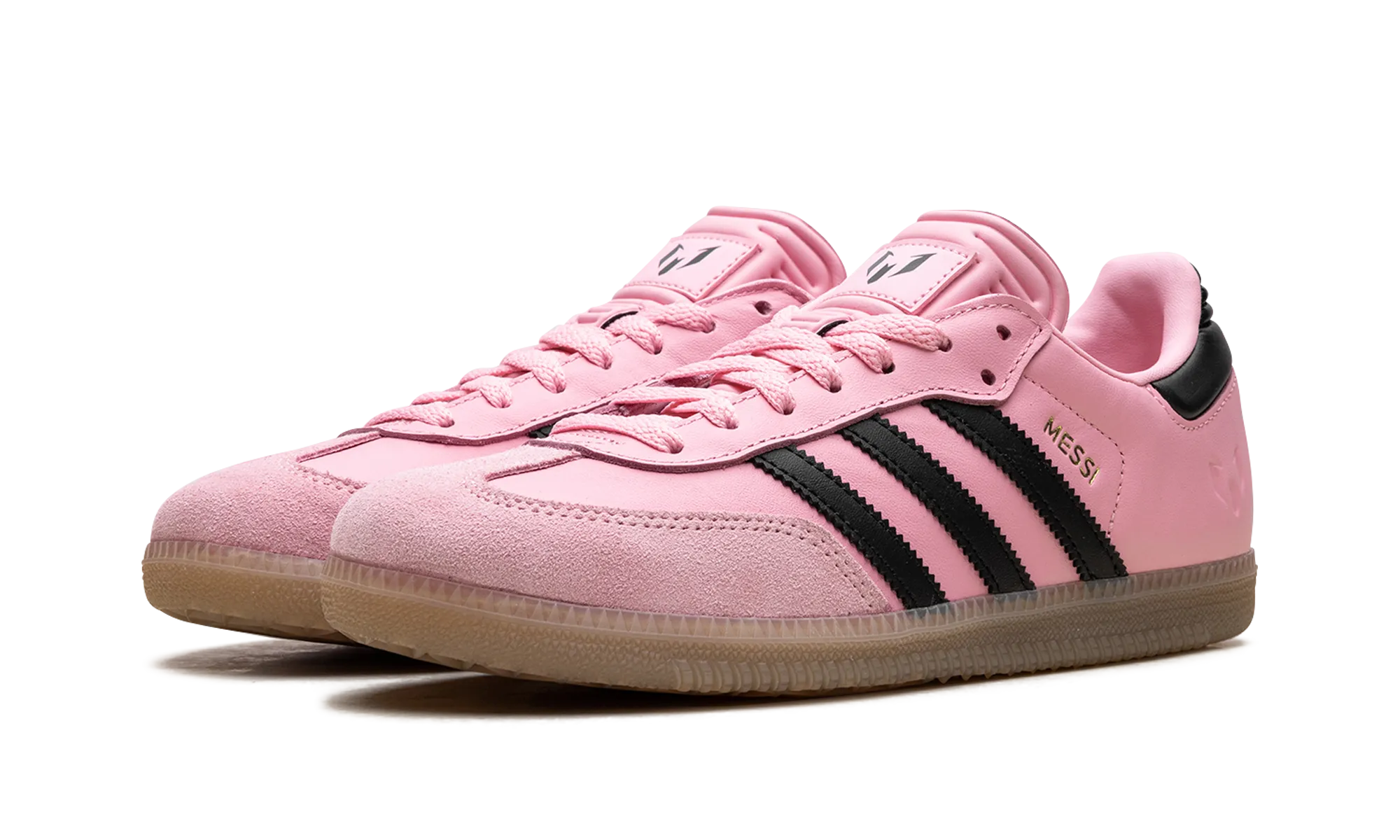 Samba Indoor GS "Messi Light Pink Black" Durable Base High-Quality Shoes