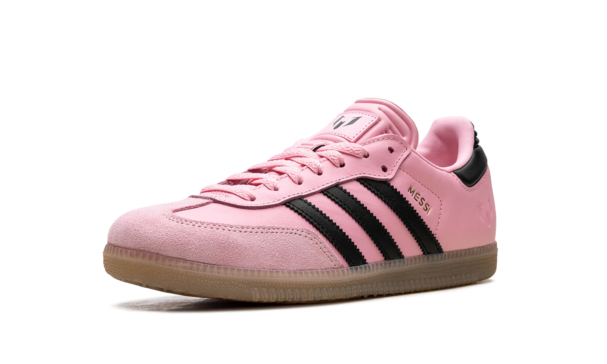 Comfortable ankle Simple Walk Samba Indoor GS "Messi Light Pink Black"