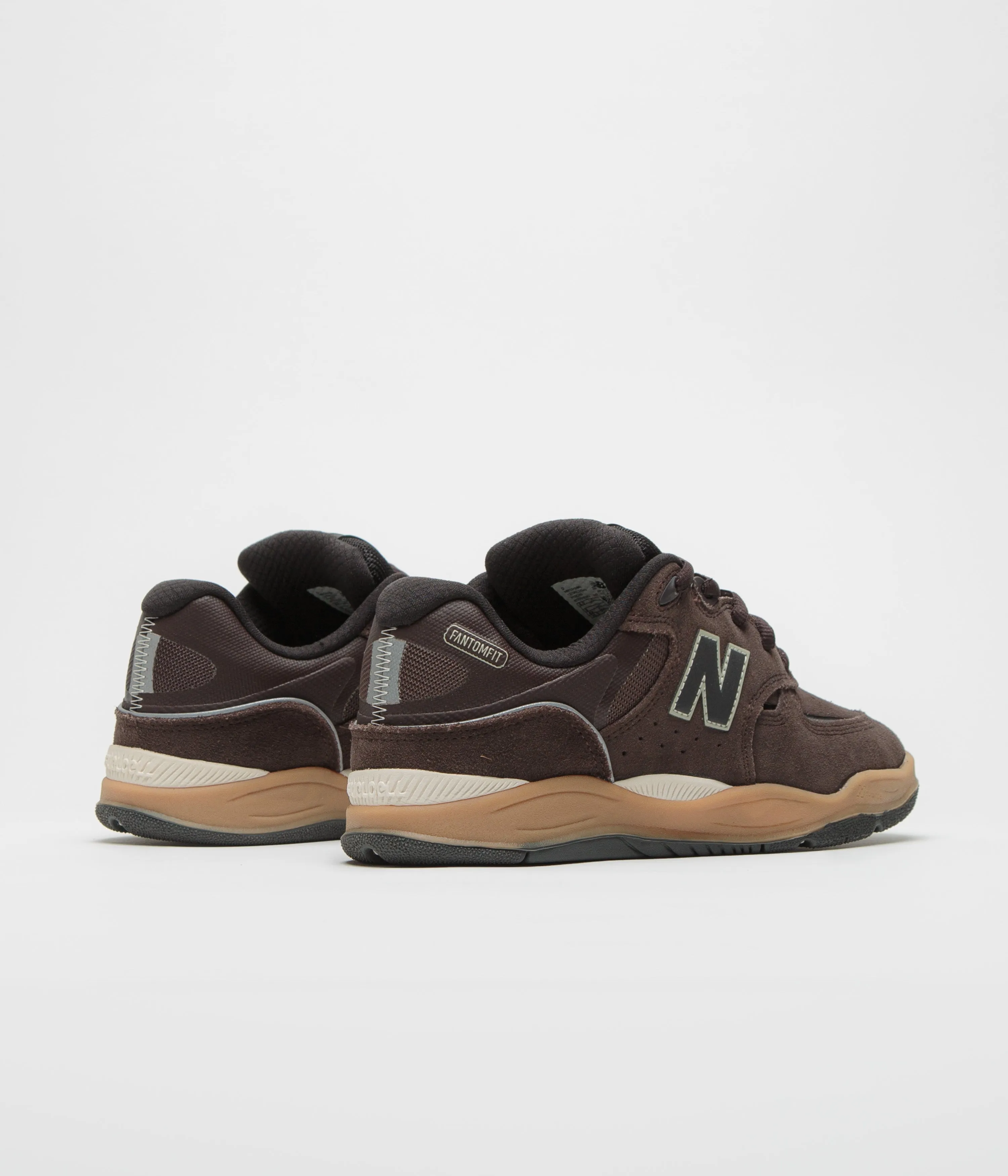 Holiday-Fit New Balance Numeric 1010 Tiago Lemos Shoes - Brown / Gum Comfort Run