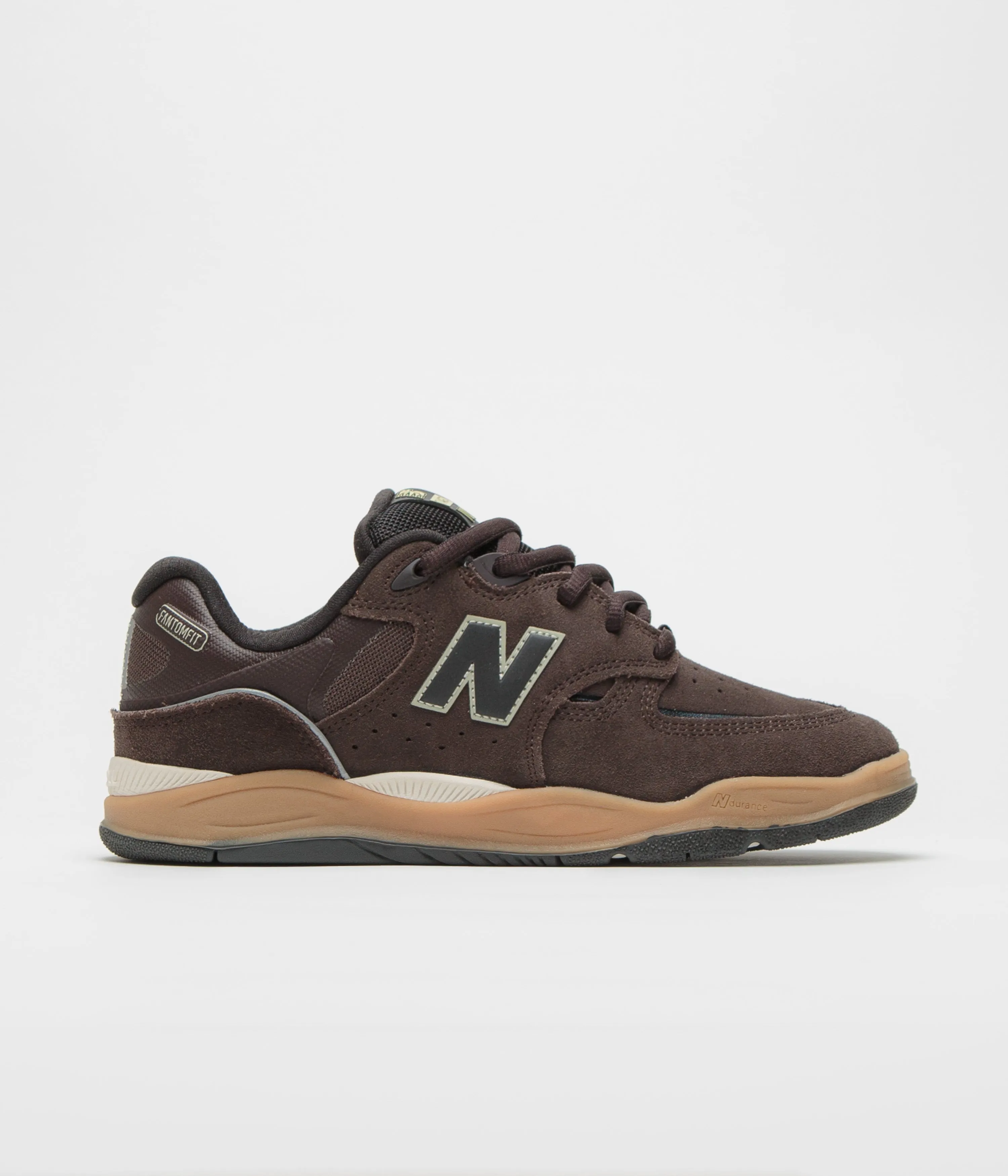 Holiday-Fit New Balance Numeric 1010 Tiago Lemos Shoes - Brown / Gum velcro