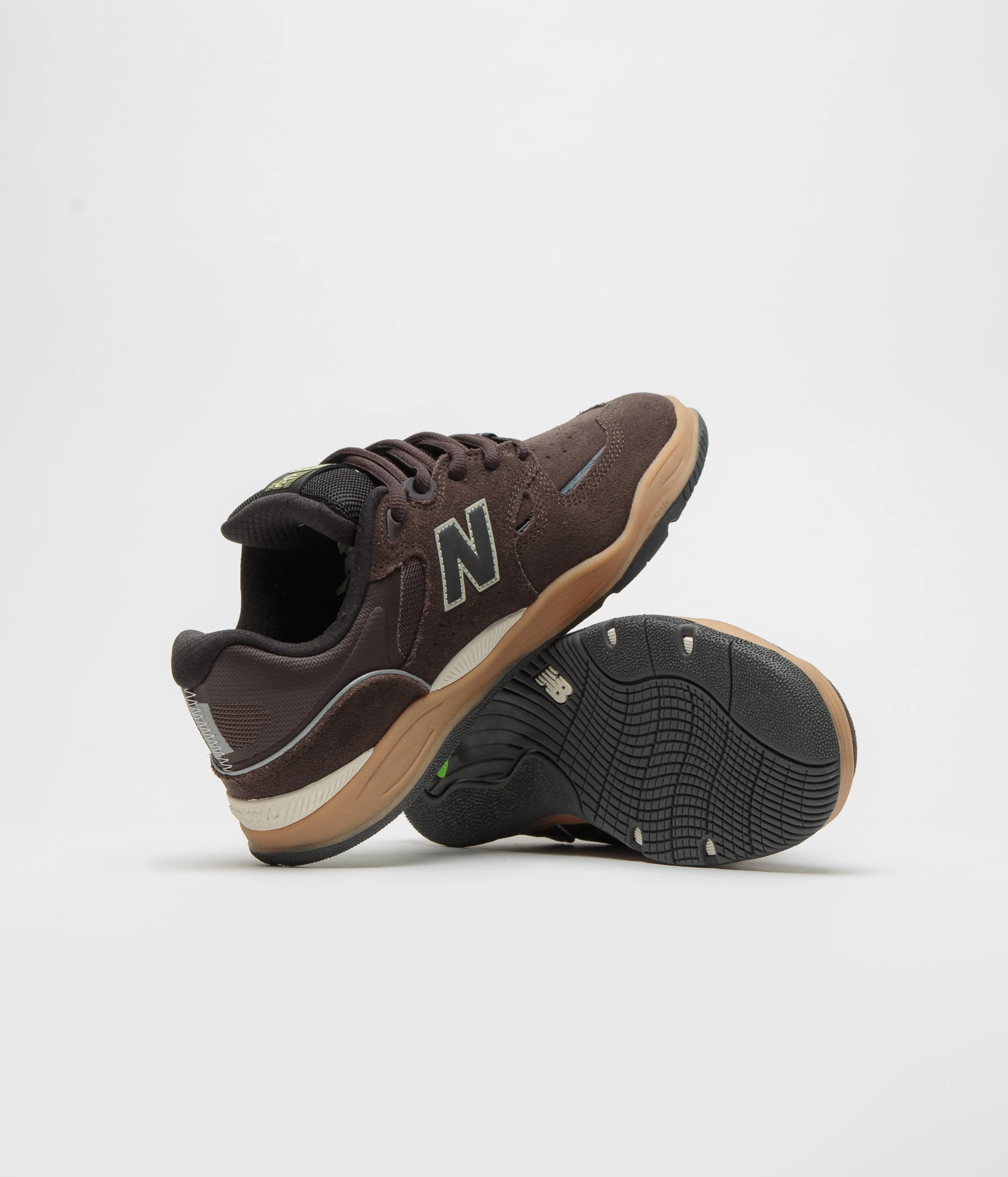 Holiday-Fit New Balance Numeric 1010 Tiago Lemos Shoes - Brown / Gum Game Edge