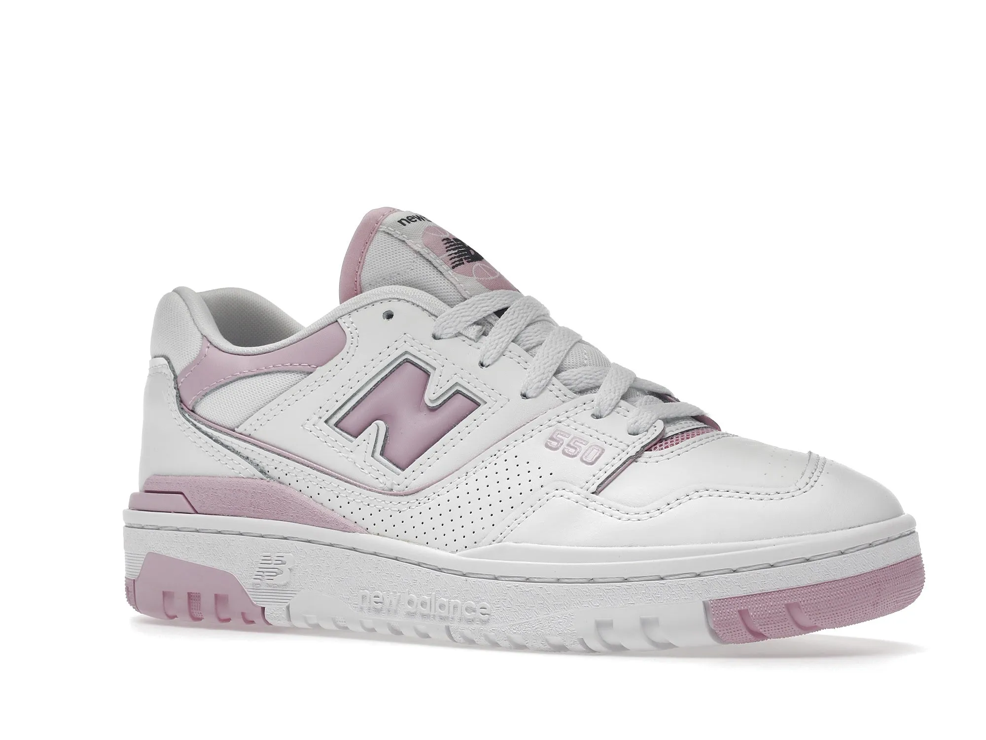 Fresh Tone Black Edge New Balance 550 White Bubblegum Pink