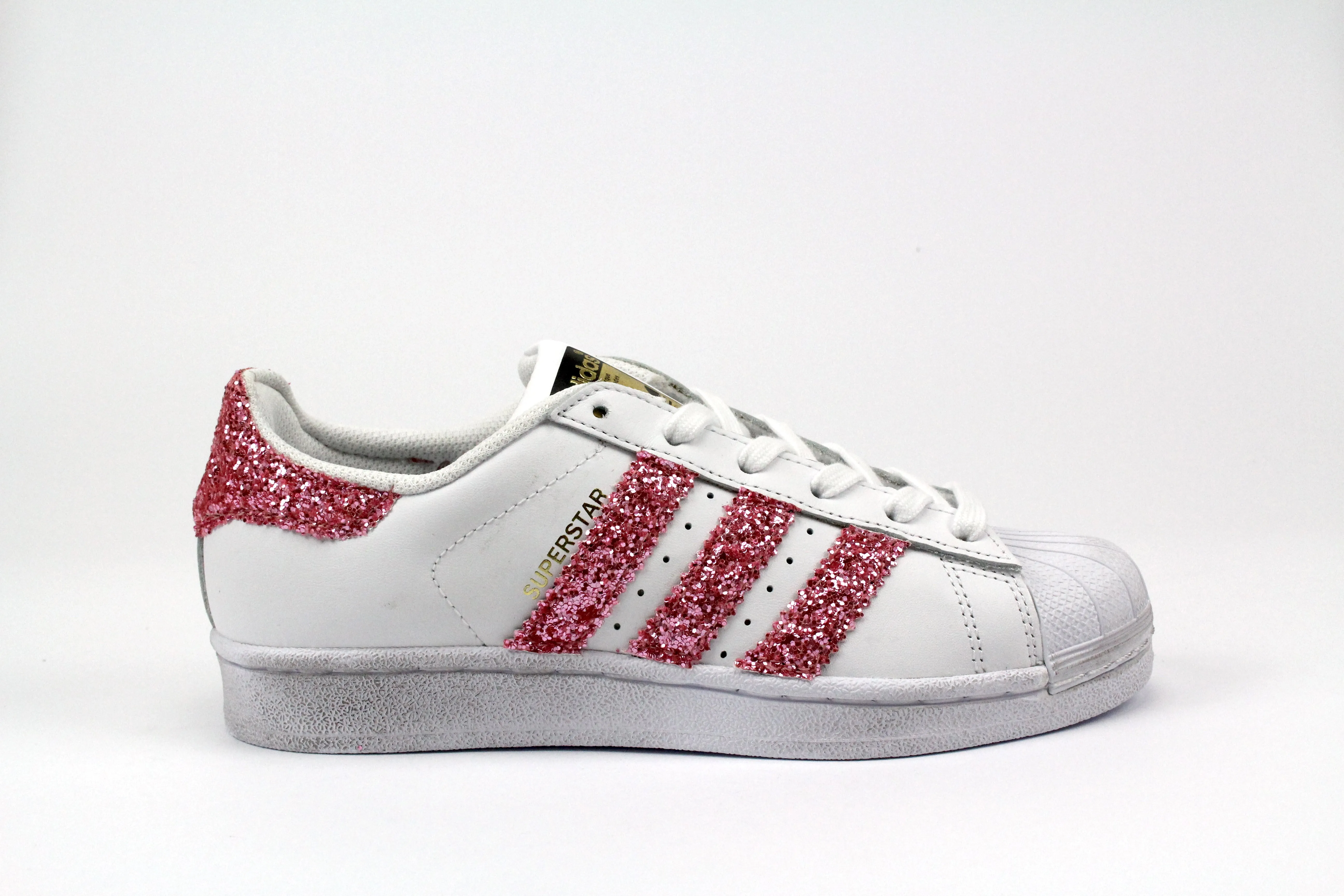 Adidas Superstar Pink Glitter Speed Jog Flexible   strap