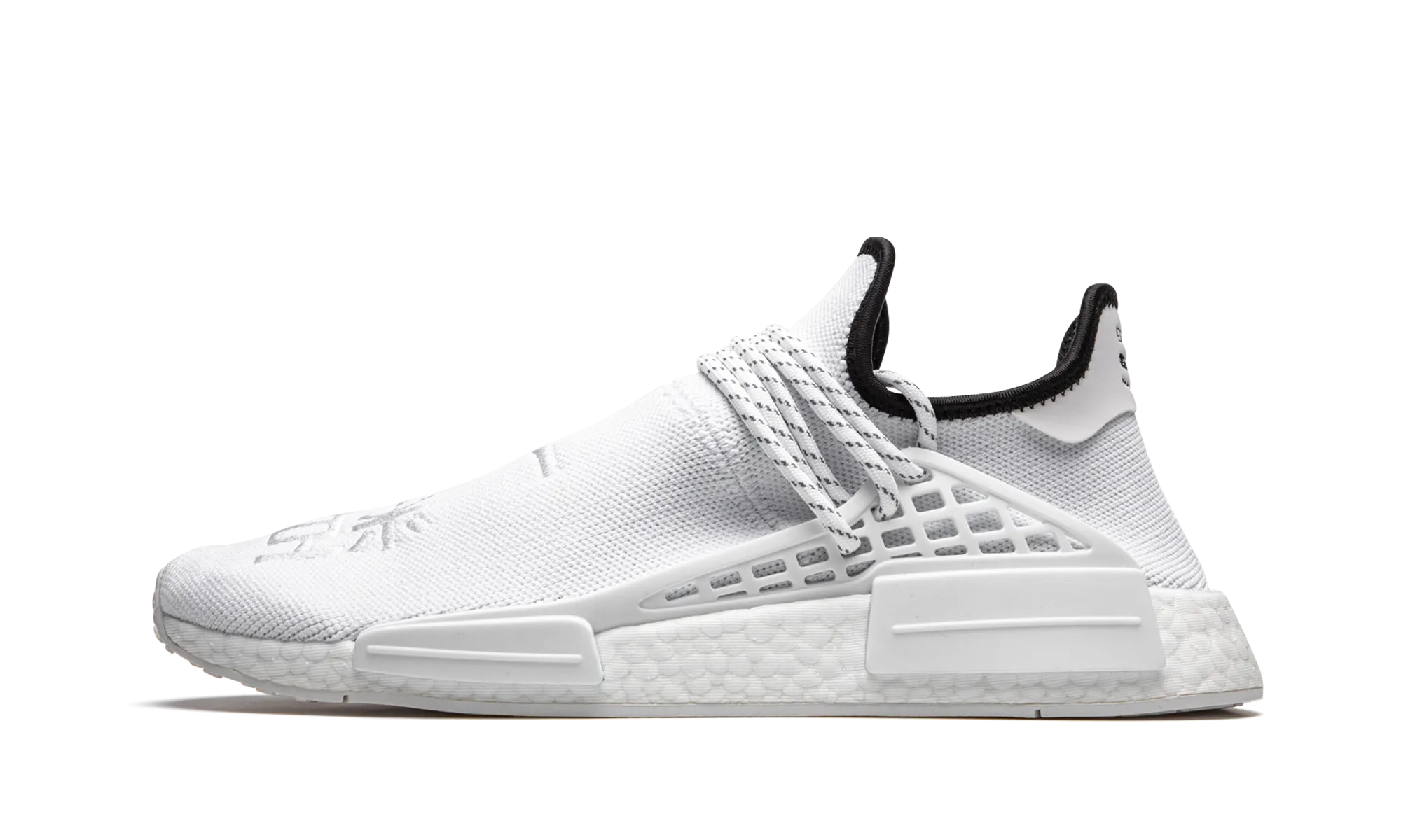 NMD Humanrace "Pharrell Williams - Core White" Marathon Day