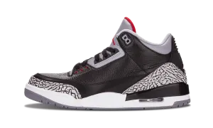 Air Jordan 3 Retro "Black Cement" Textured Surface Understated Style