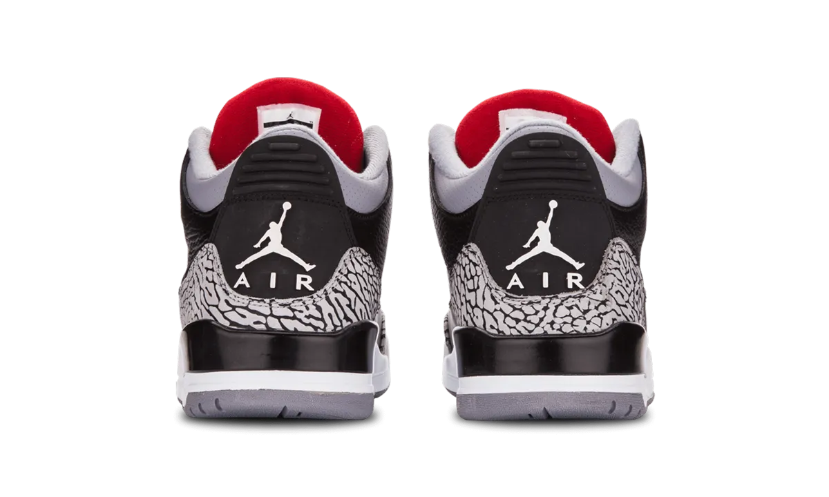 Turn Step Commute Look Air Jordan 3 Retro "Black Cement"
