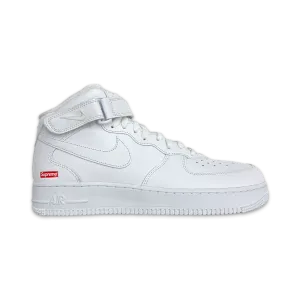 Supreme Air Force 1 Mid ??White?? Navy Deep Park Ready