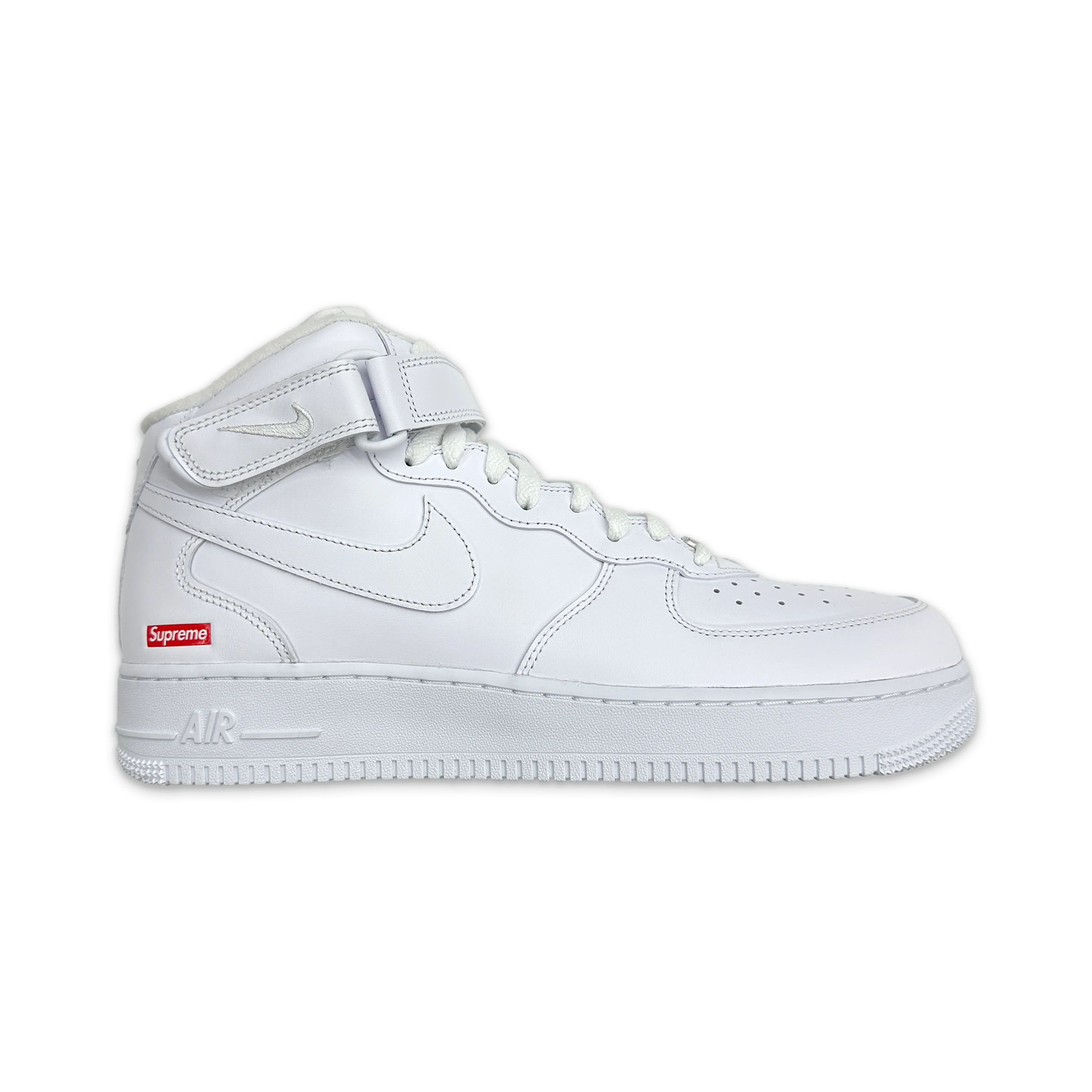 Supreme Air Force 1 Mid ??White?? Navy Deep Park Ready