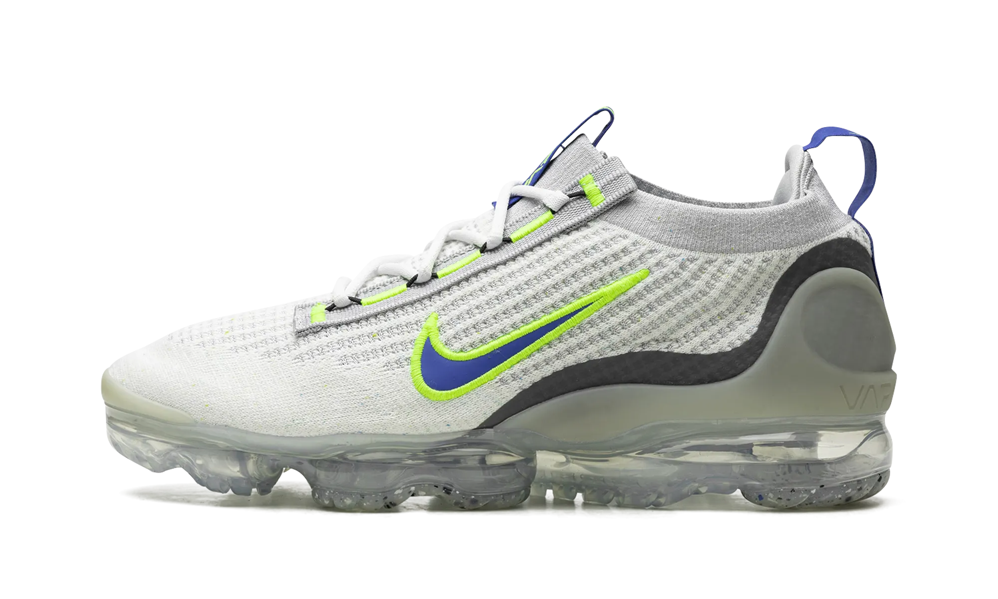 nylon plate ergonomic - feature shoes AIR VAPORMAX 2021 FK "White Royal Volt"