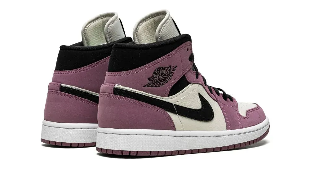 Plus Size Unisex Choice Wmns Air Jordan 1 Mid SE Mulberry/Berry Pink