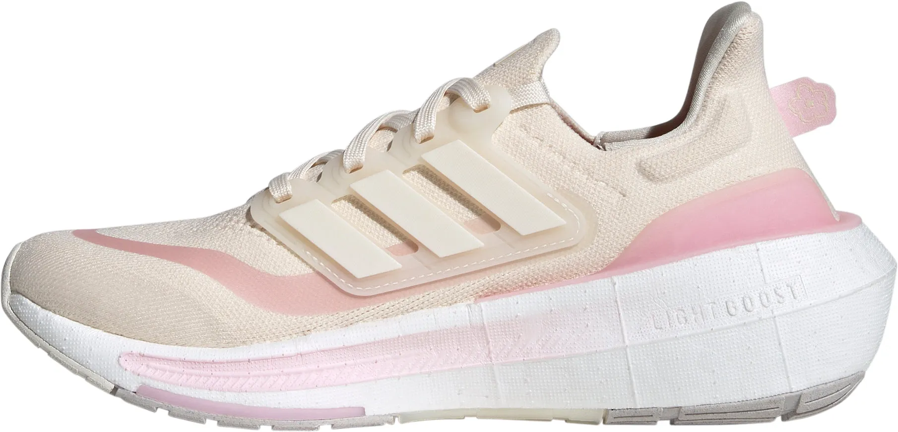 River Walk Slim Design adidas Ultra Boost Light Womens Running Shoes - Pink