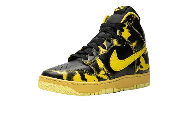 padded insole Path Walk Nike Dunk High 1985 "Yellow Acid Wash"