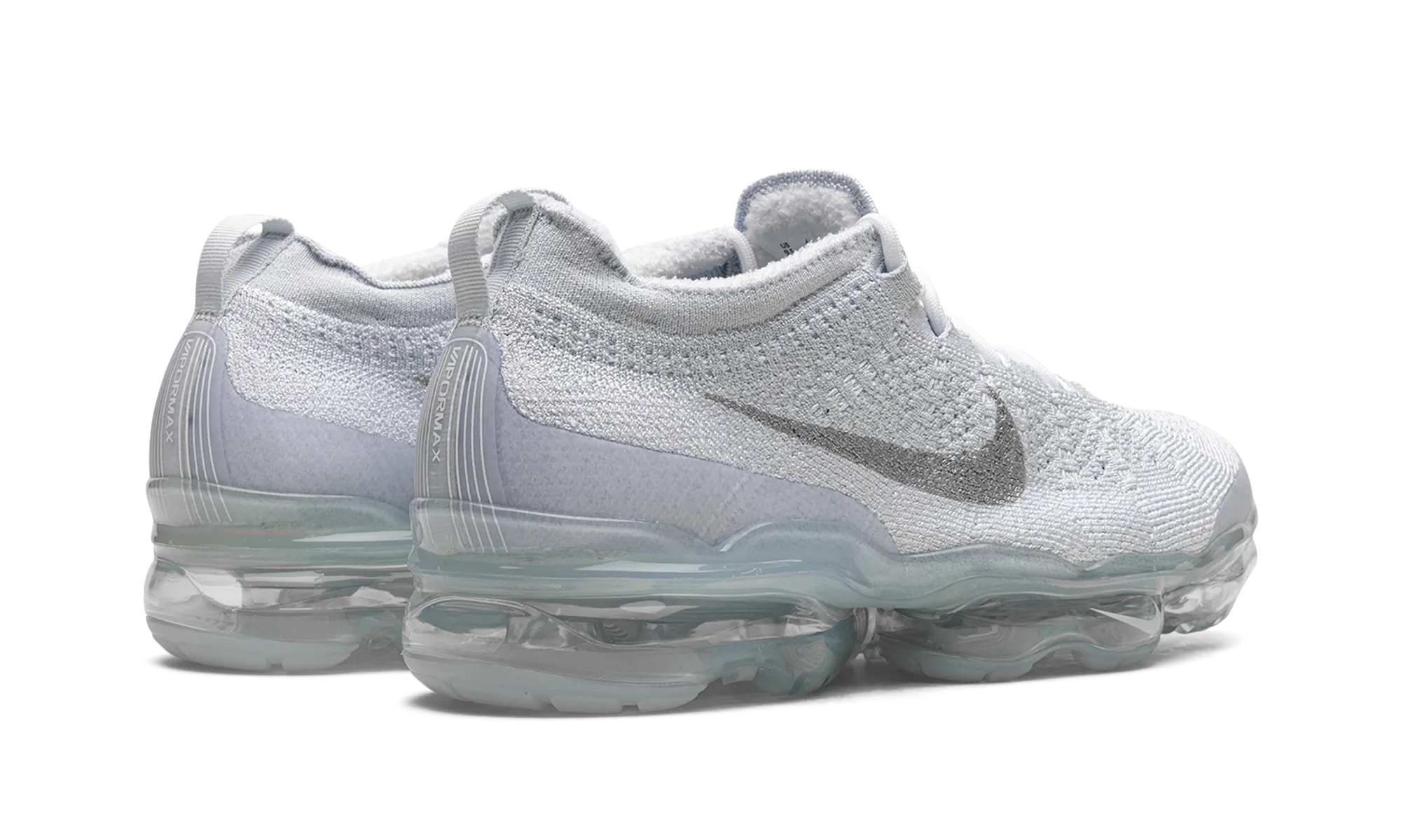 Vapormax 2023 Flyknit "Pure Platinum" running on uneven ground shoes