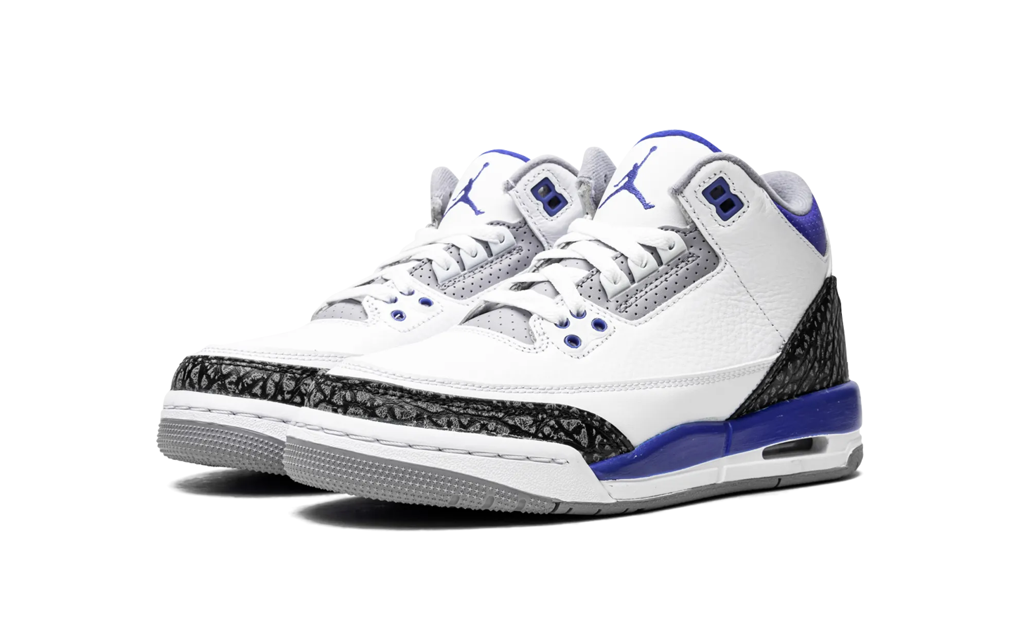 Air Jordan 3 GS "Racer Blue" Stylish Comfort Desert Jog