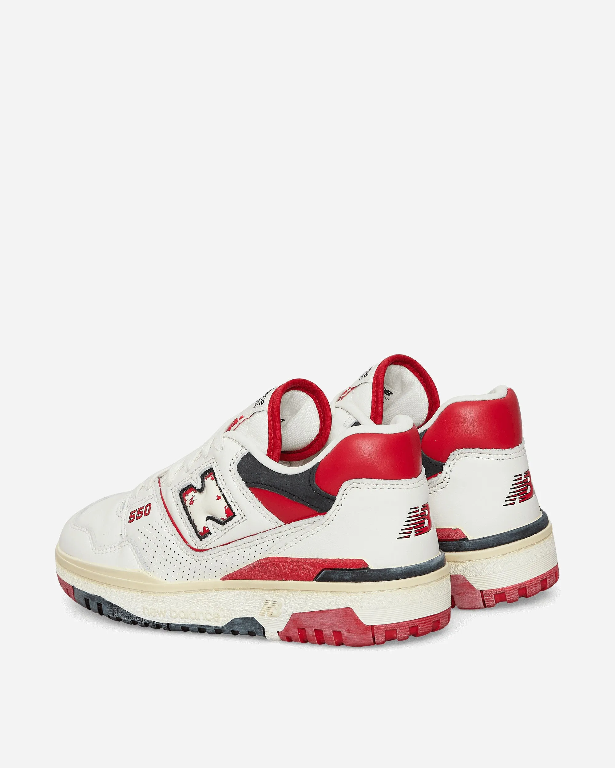 550 Sneakers Off White / Red Campus Cool