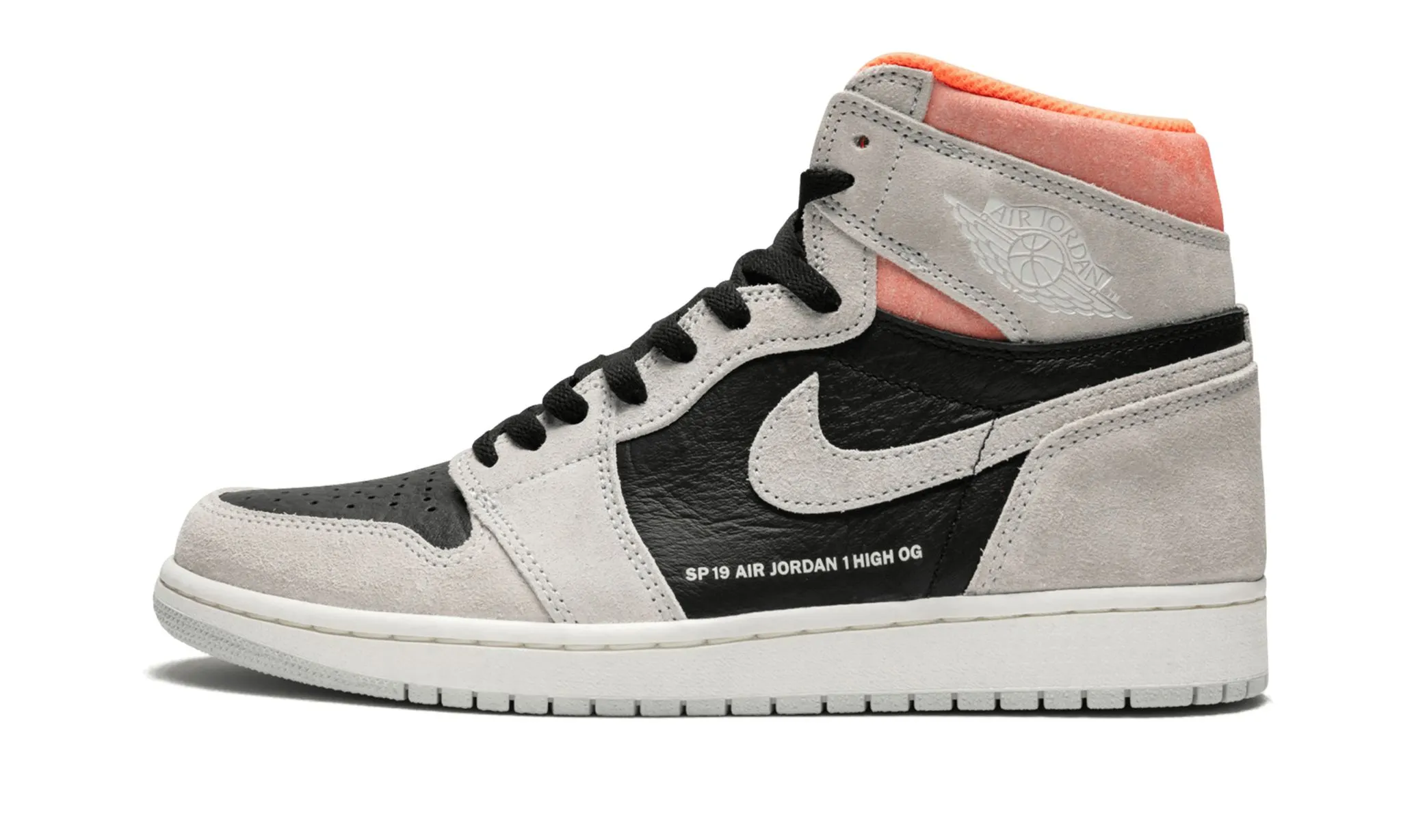 Soft Texture Air Jordan 1 Retro High OG Neutral Grey Hyper Crimson