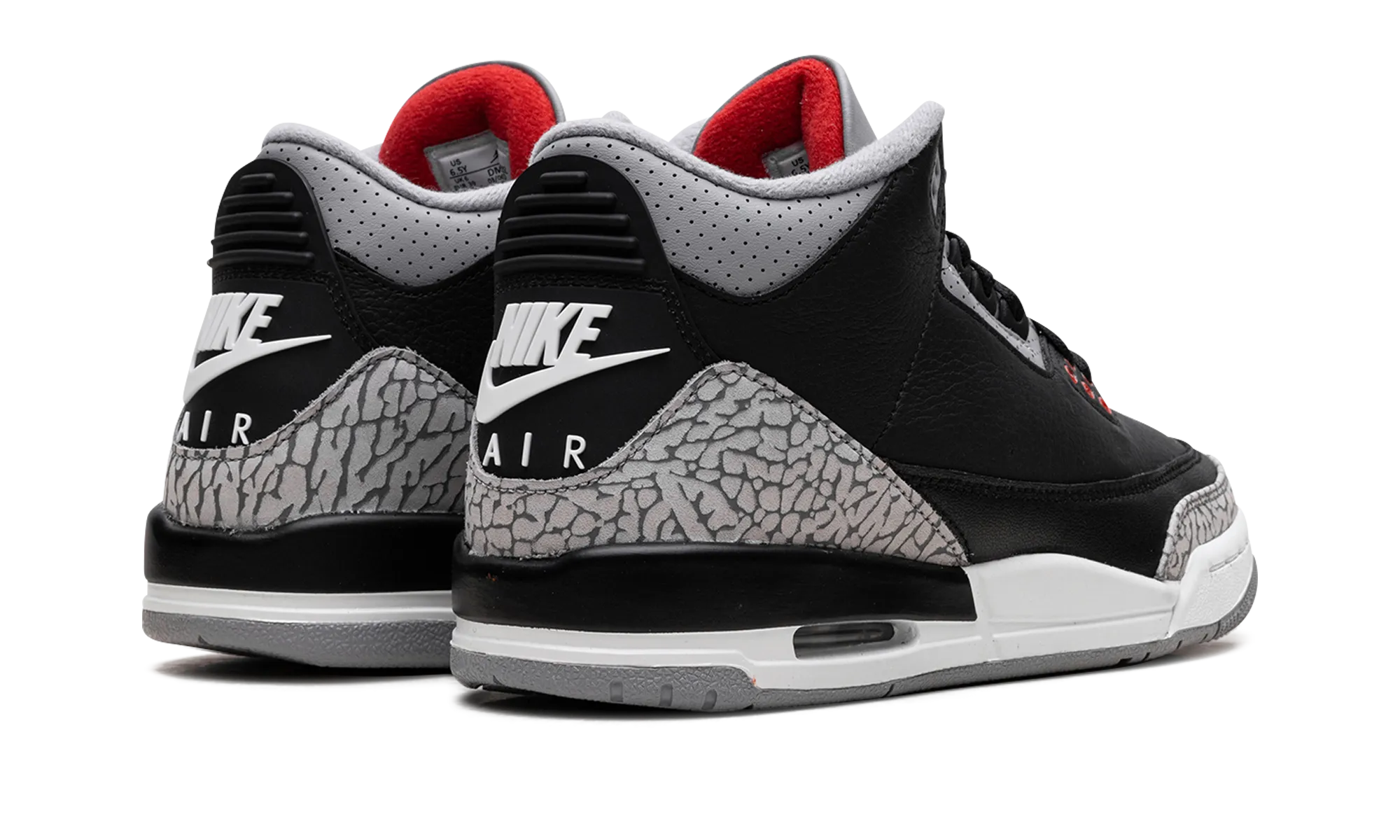 Air Jordan 3 GS "Black Cement" Comfortable Fit Socks