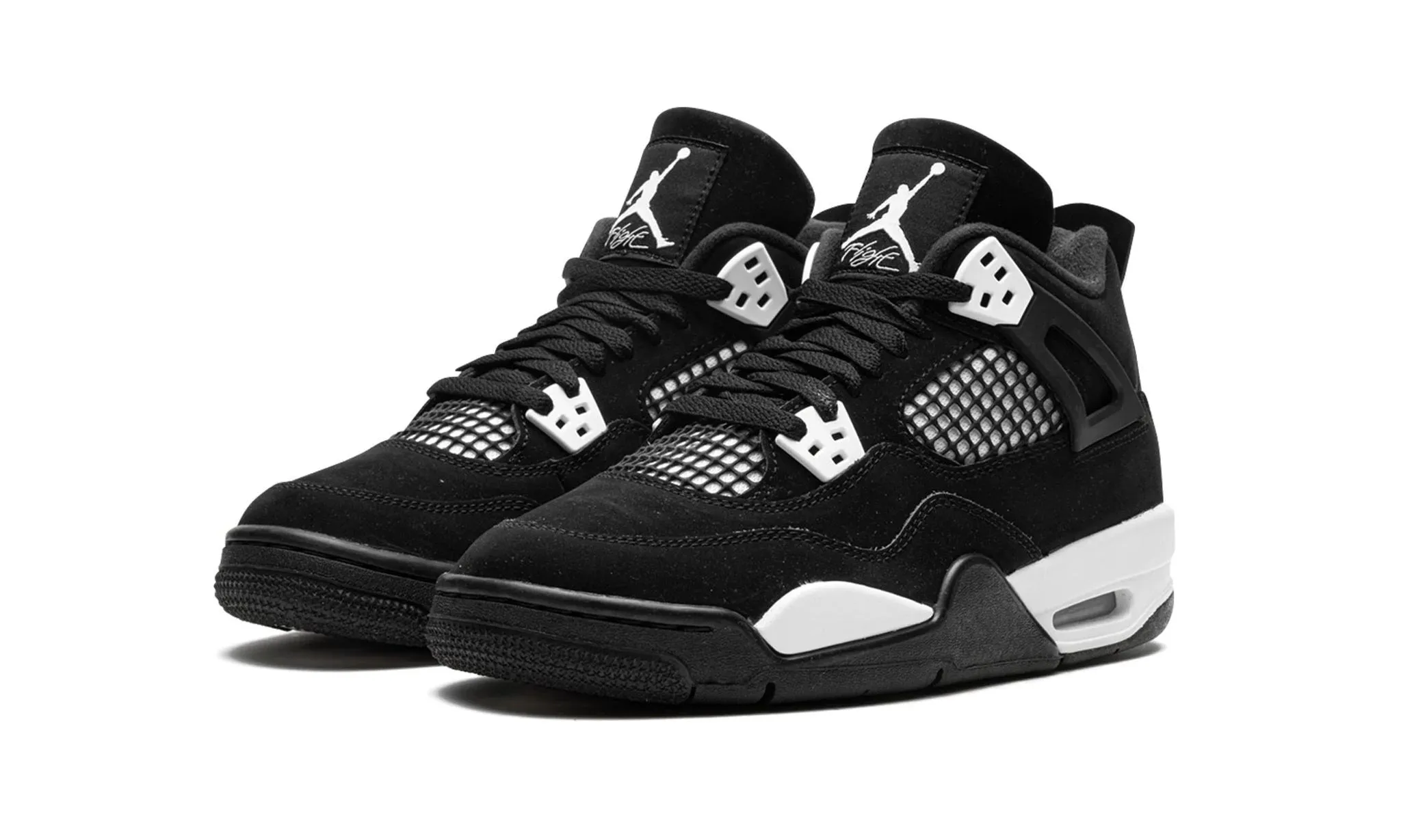 Jordan 4 Retro "White Thunder" Grade School Fashion Mood Sunset Walk