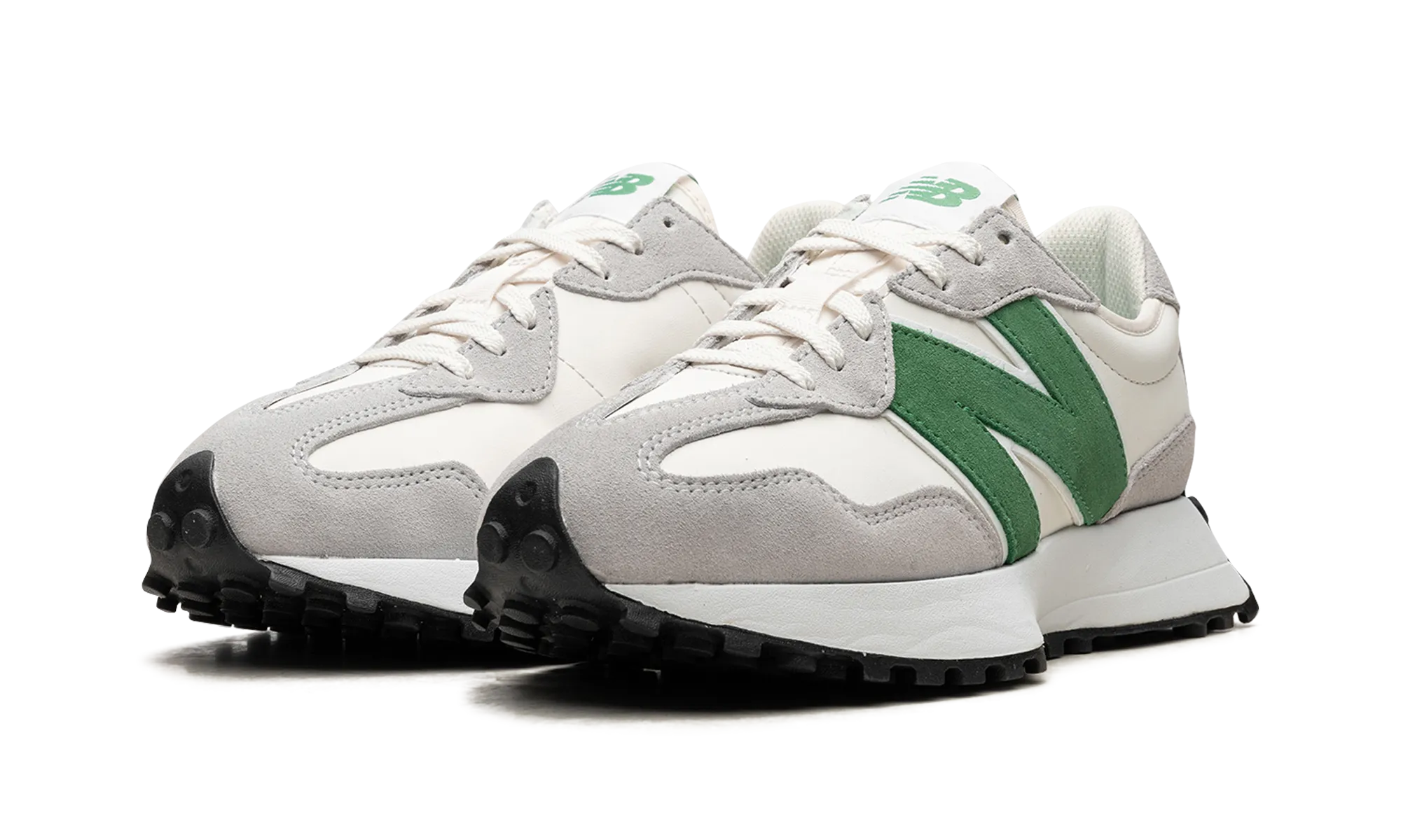 327 WMNS "White Green" Soft Edge Trend Ready