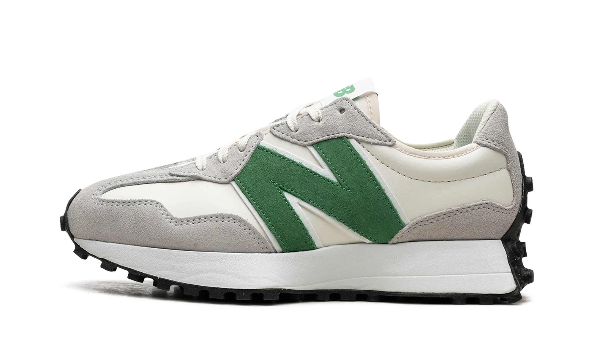 327 WMNS "White Green" Comfortable Straps Sleek Vibe