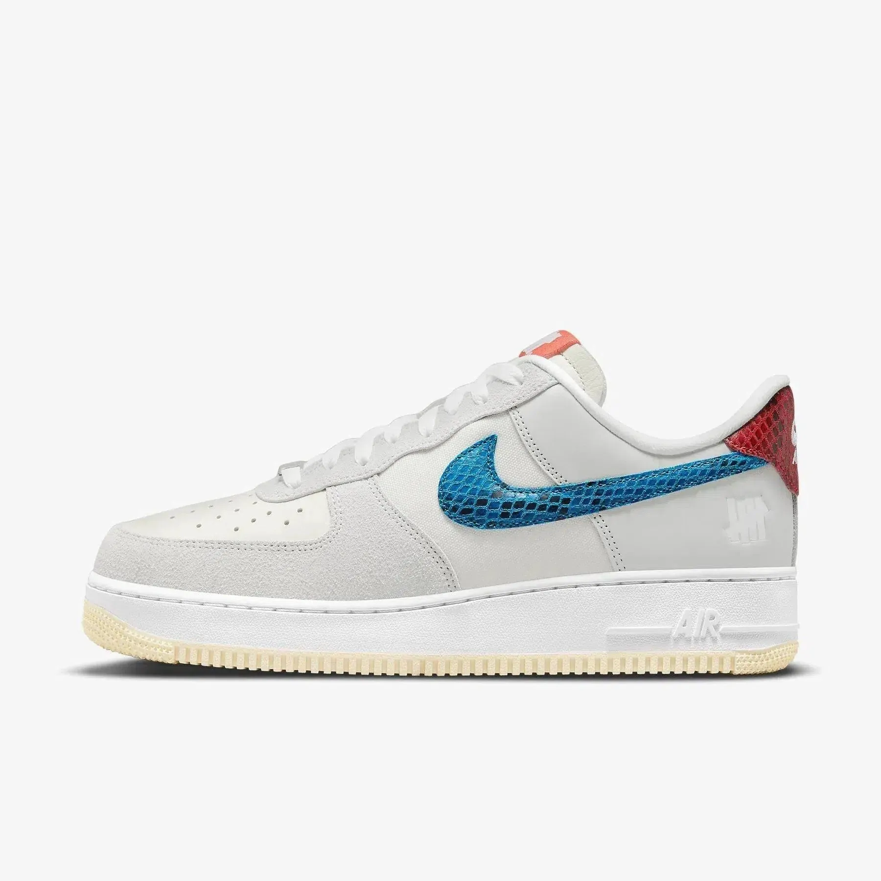 (Men's) Nike Air Force 1 Low SP x UNDFTD / Undefeated '5 On It' Grey Fog (2021) DM8461-001 Flex grooves