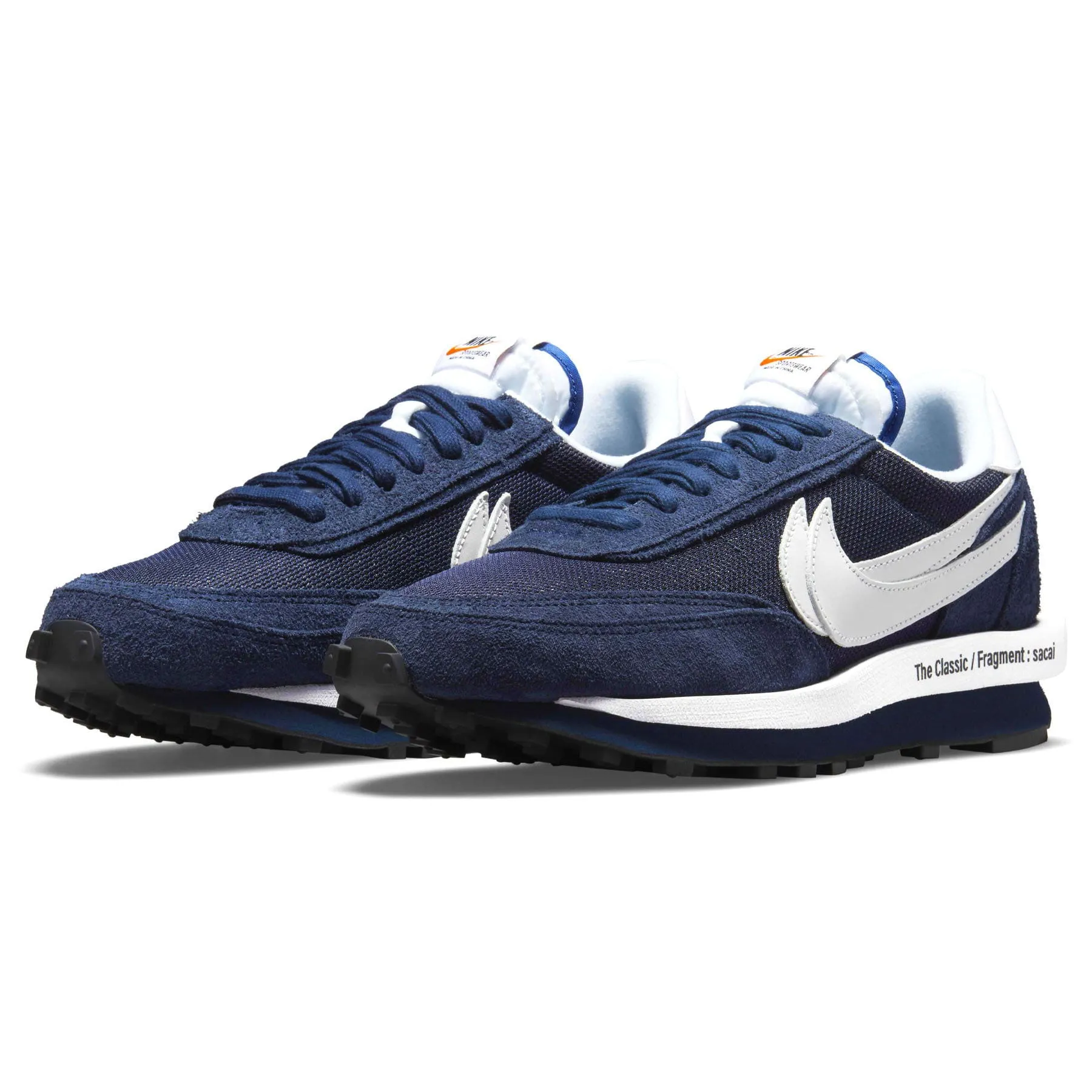 Fragment Design X Sacai X Nike LDV Waffle 'Blackened Blue' Smart Trend Minimal Design