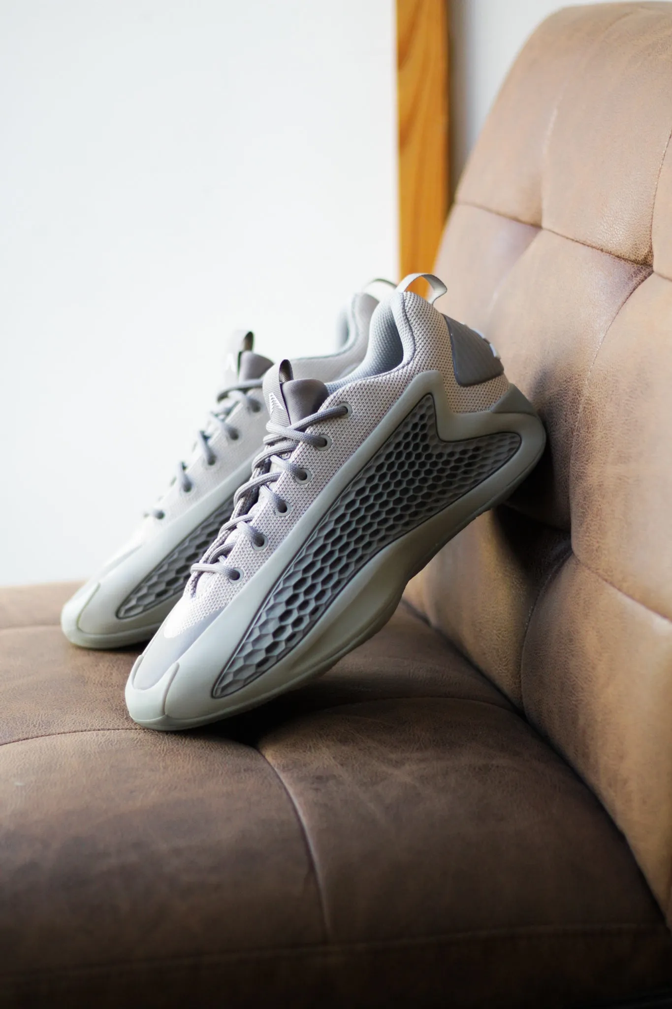 Couple Pair Summer-Vibe ADIDAS AE 1 LOW "METALLIC GREY/DOVE GREY/CLOUD WHITE"