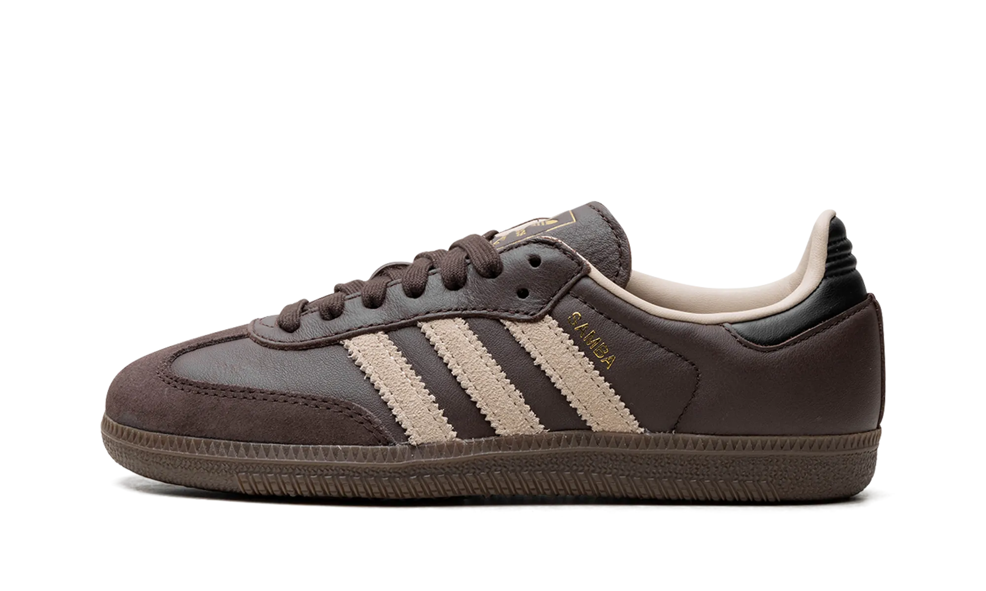 Samba OG "Dark Brown Beige Gum" clean design
