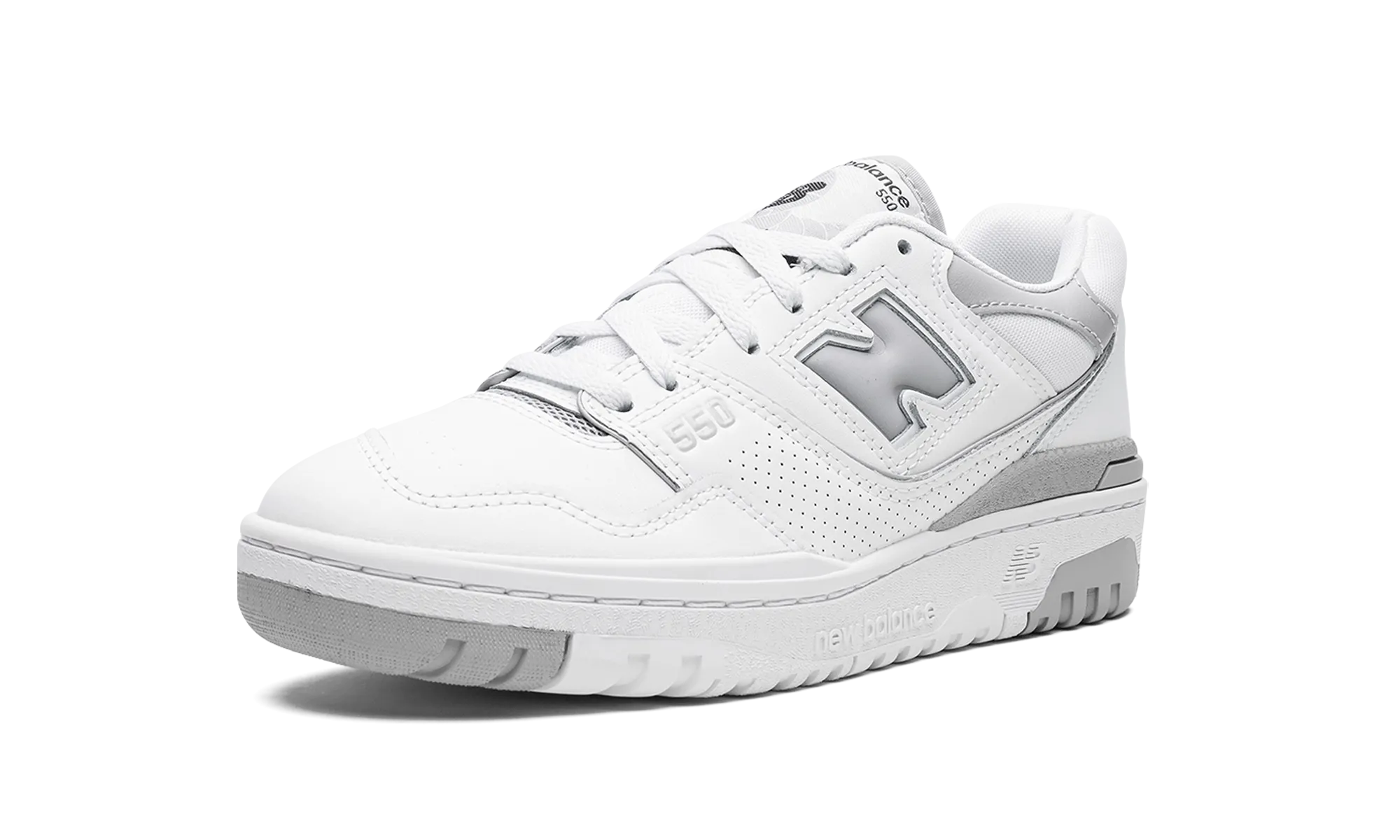 550 WMNS "White / Grey" Leather Upper Jogging Gear