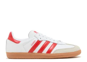 Versatile Fit Functional Shoes Adidas Samba OG White Solar Red Gum