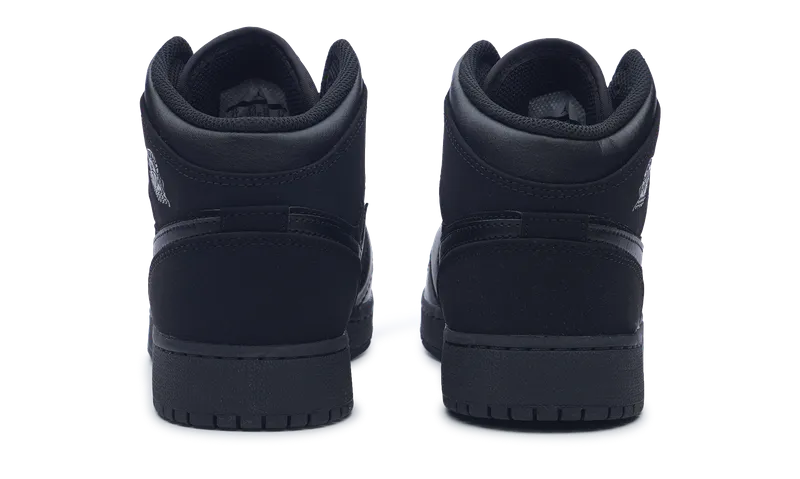 Comfort Heel Lasting Comfort nike Air Jordan 1 Retro Mid GS 'Black Dark Grey'