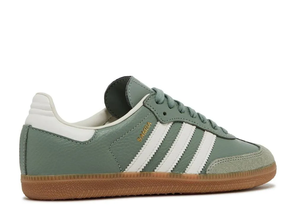 Adidas Samba OG Silver Green Gum Short Step