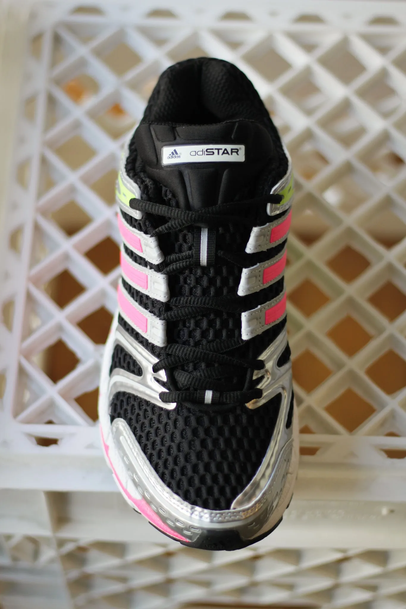 ADIDAS ADISTAR CONTROL 5 "METALLIC SILVER/CORE BLACK/LUCID PINK" Recycled-Material Pack Safe