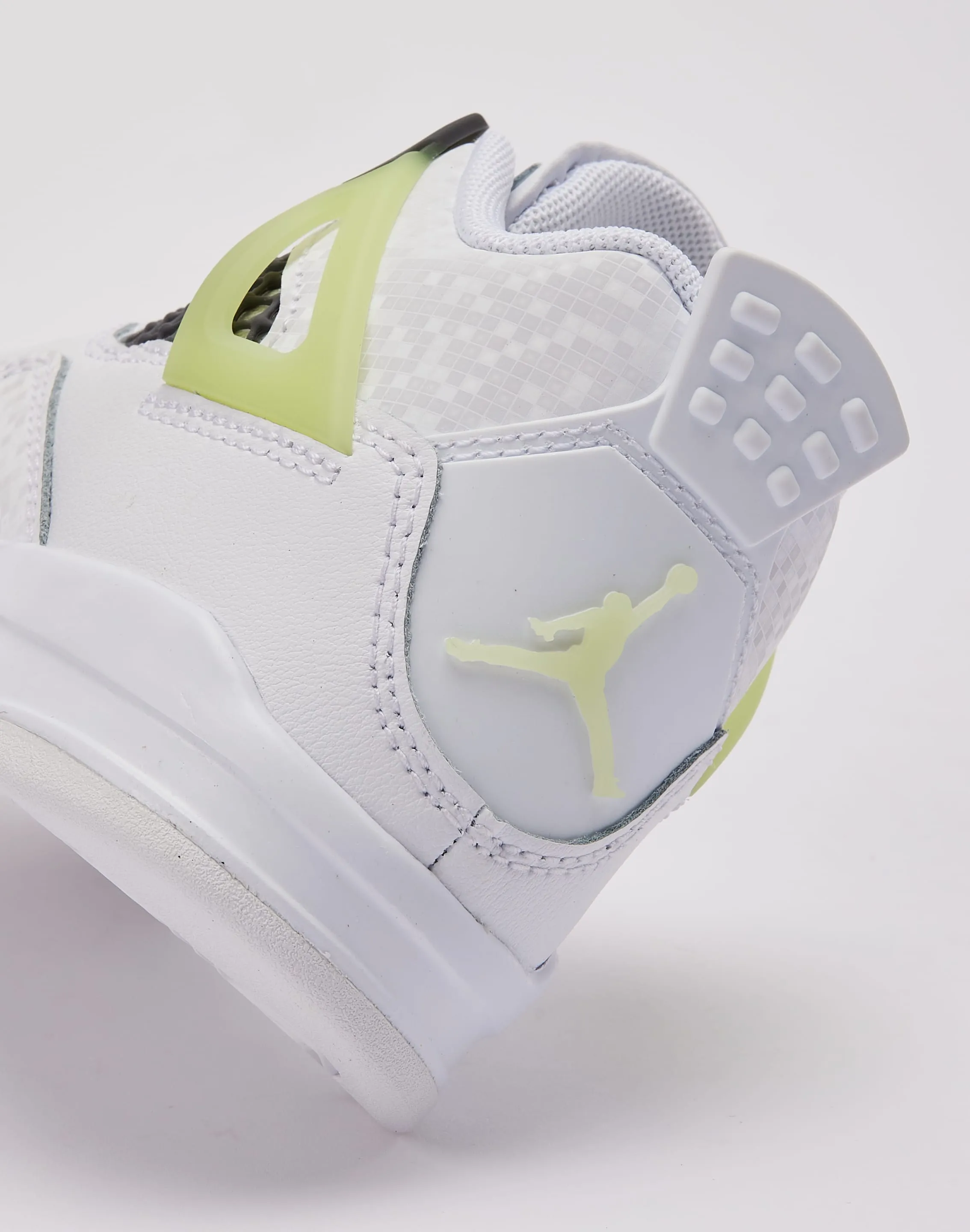 Power Grip Moisture wicking Jordan Air Jordan 4 Retro 'Light Lemon Twist' Pre-School