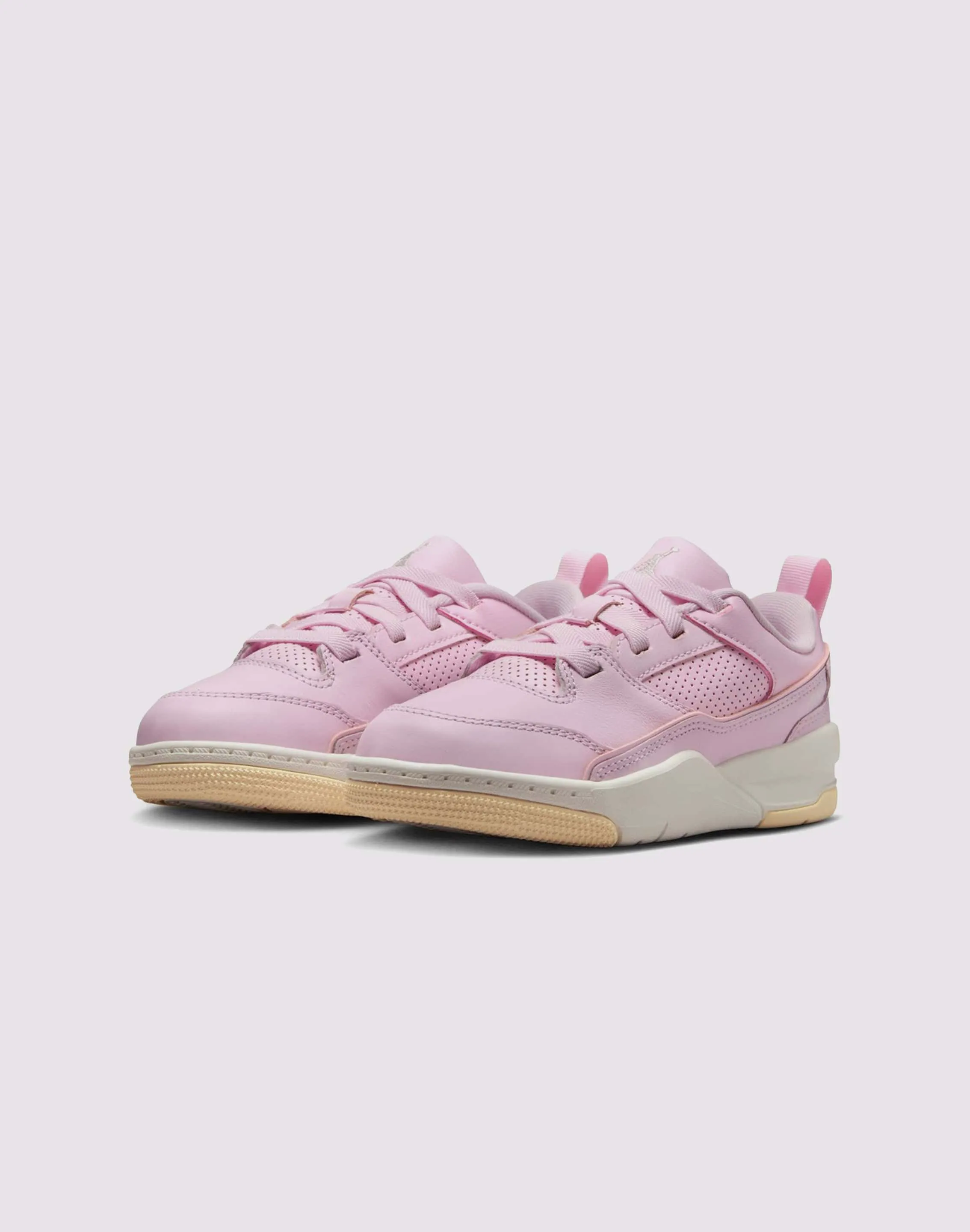 Velvet Soft Jordan Flight Court Preschool Girls' "Pink Foam/Sail/Muslin"
