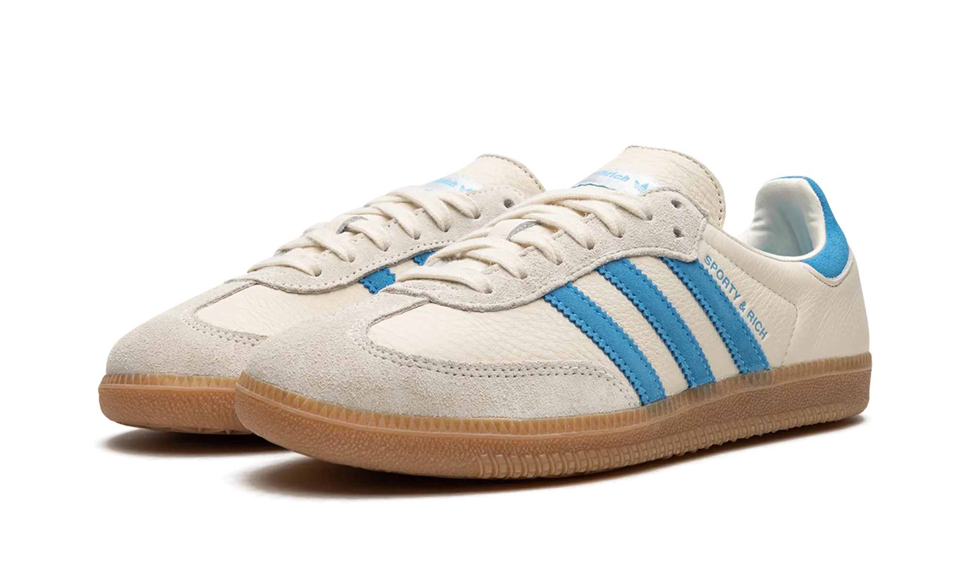Samba "Sporty & Rich - Cream Blue" Sleek Wear Comfort Walk