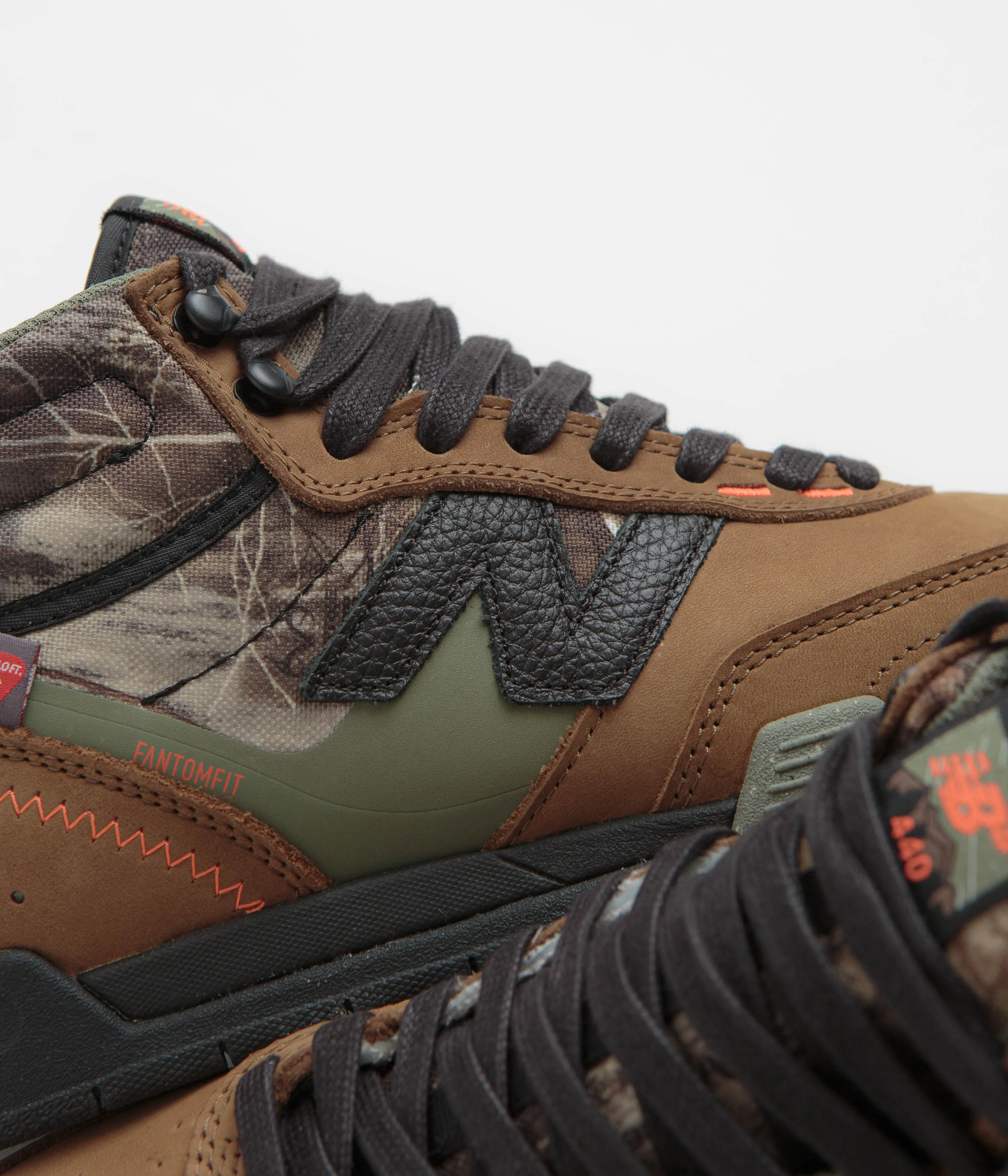 Skater-Grade New Balance Numeric 440 Trail High Shoes - Woodland / Black Easy Wear High Quality